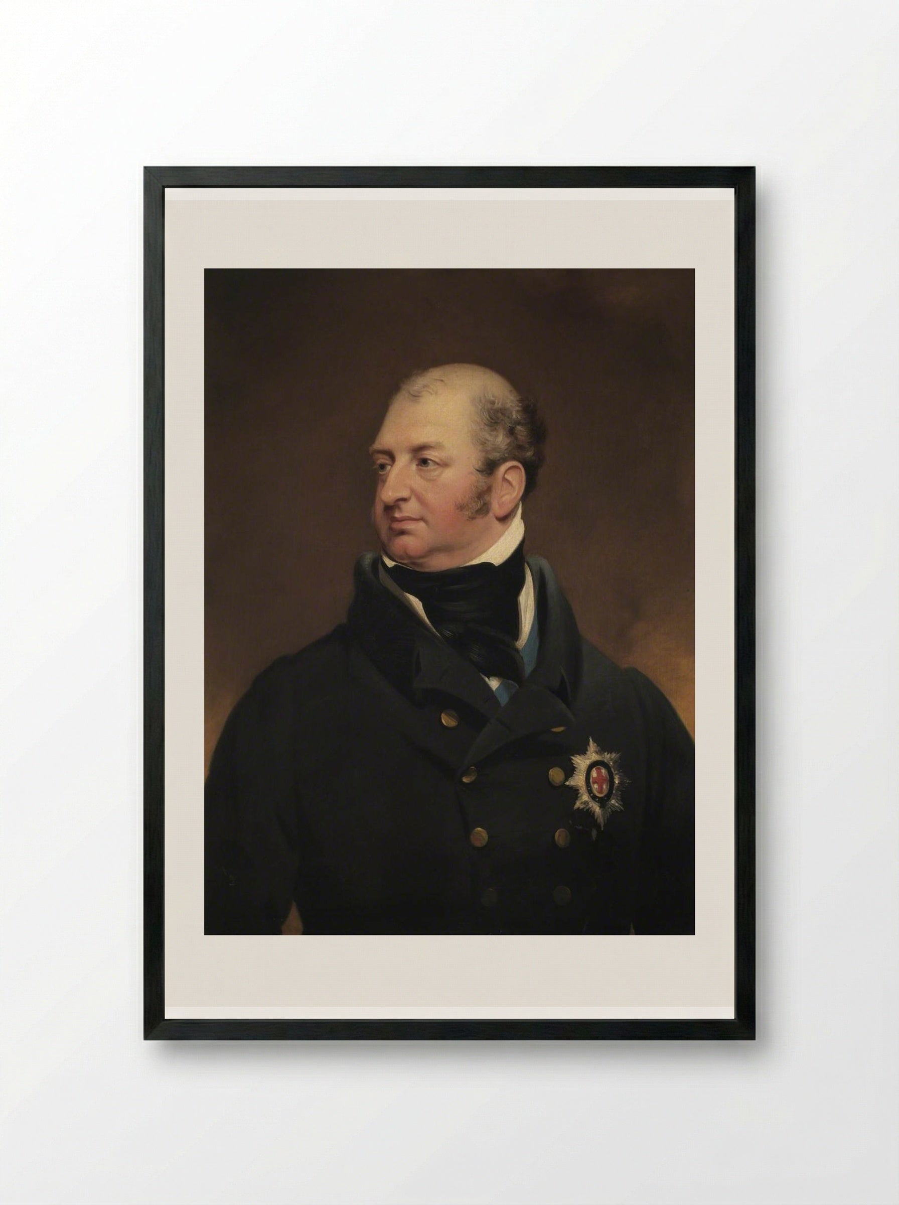 Field Marshal HRH Frederick, Duke of York and Albany - John Jackson - Framed Print Black