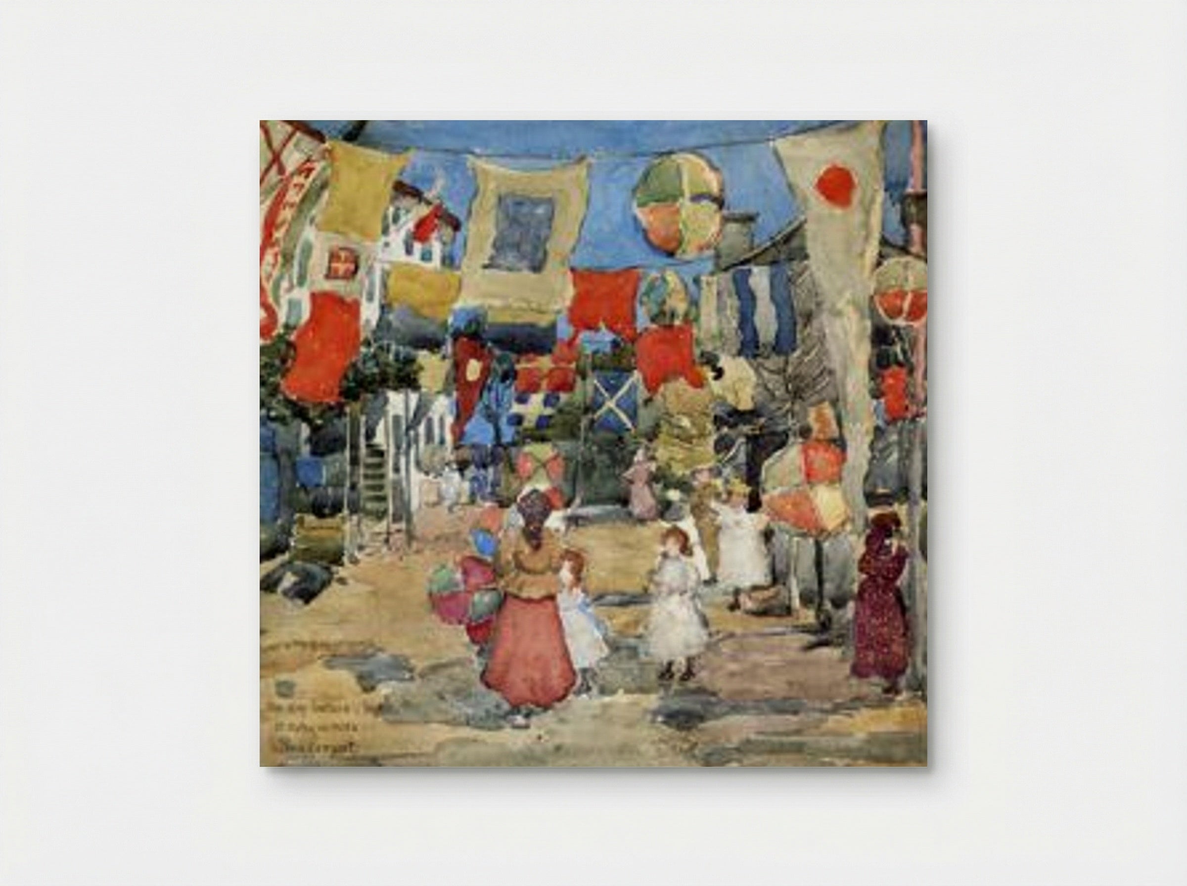 Fiesole, Venice (also known as The Day Before the Fiesta, St. Pietro in Volte) - Maurice Prendergast - Poster
