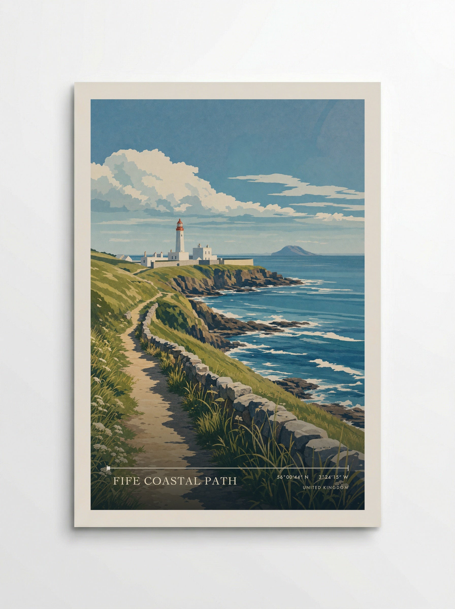 Fife Coastal Path United Kingdom Travel Poster - Poster