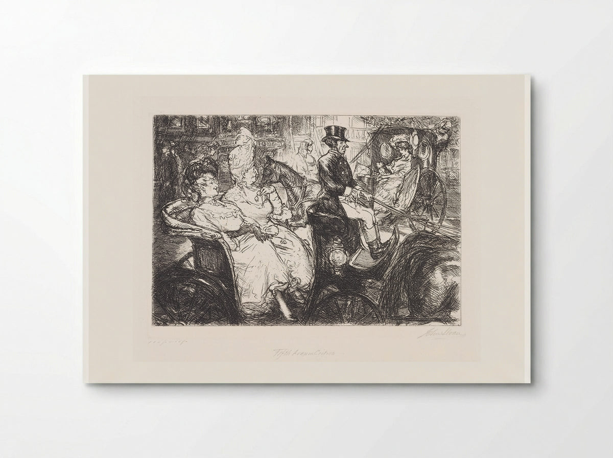 Fifth Avenue Critics - John French Sloan - Poster
