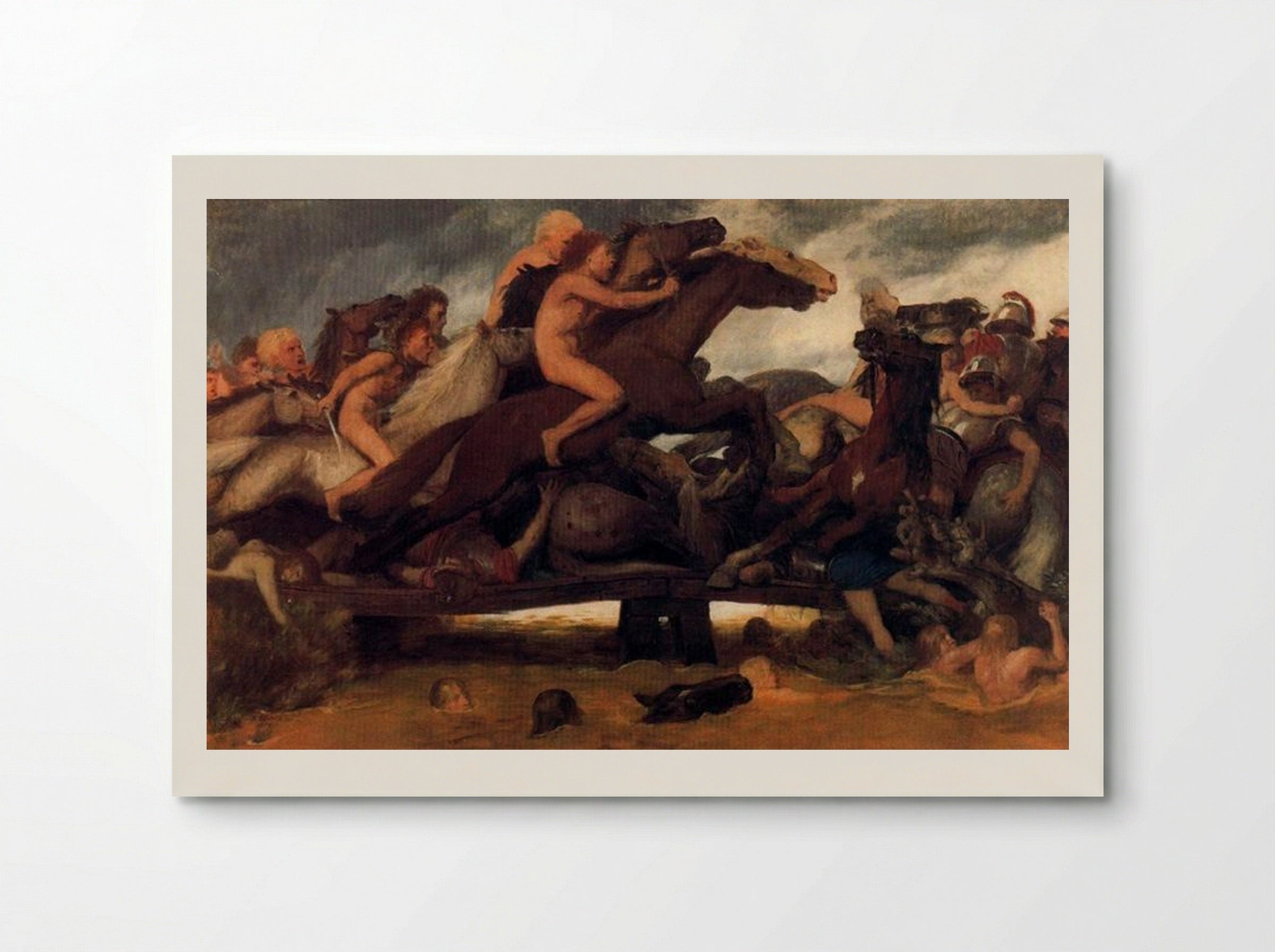 Fighting on a Bridge - Arnold Böcklin - Poster