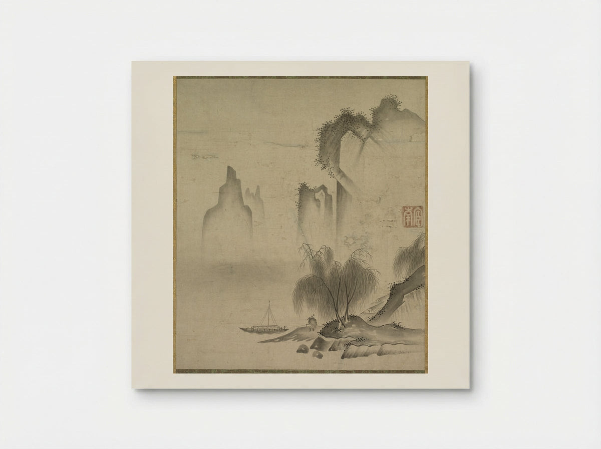 Figure Mooring a Boat - Kannan - Poster