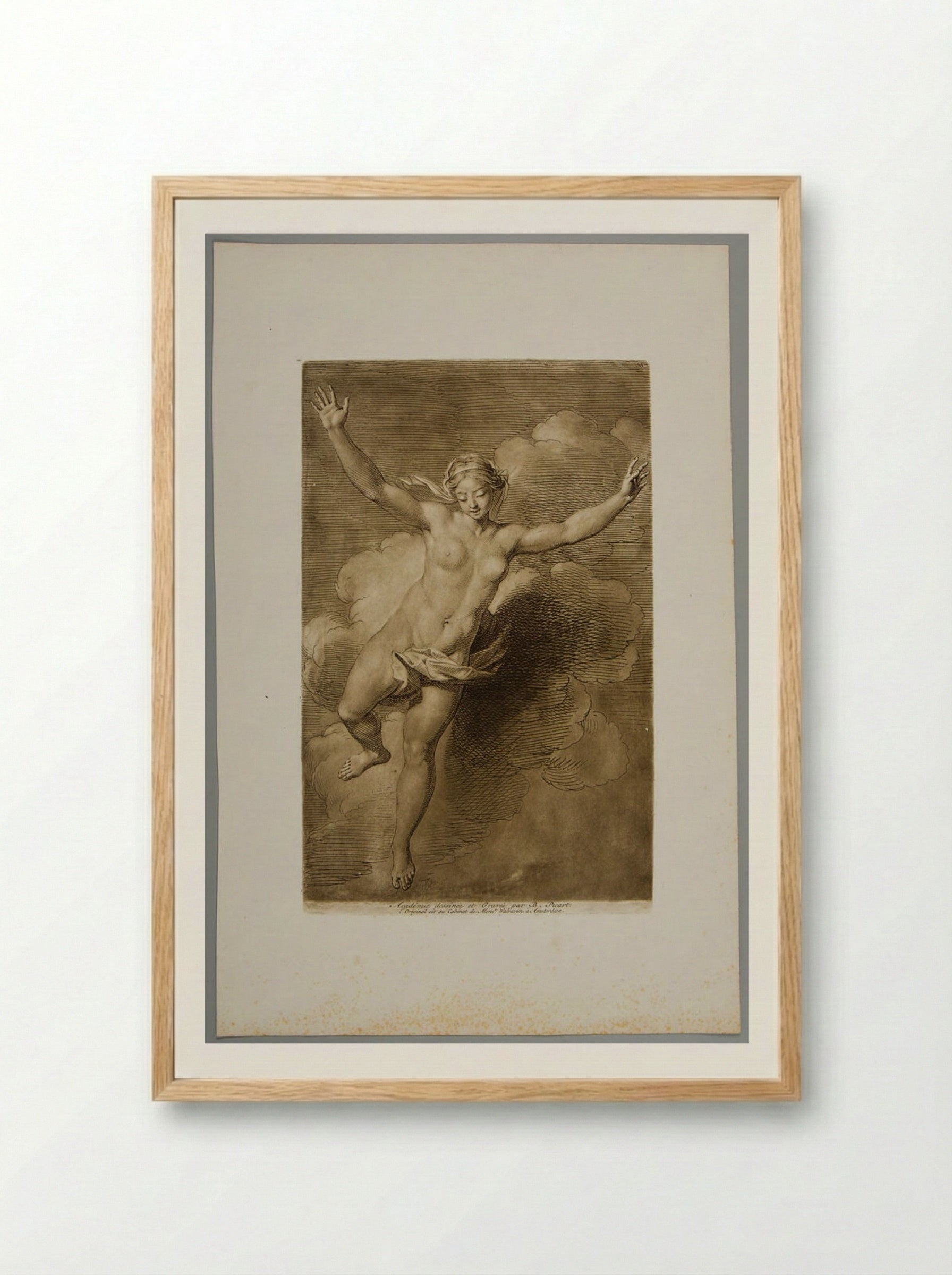 Figure of a Woman - Bernard Picart - Framed Print Wood