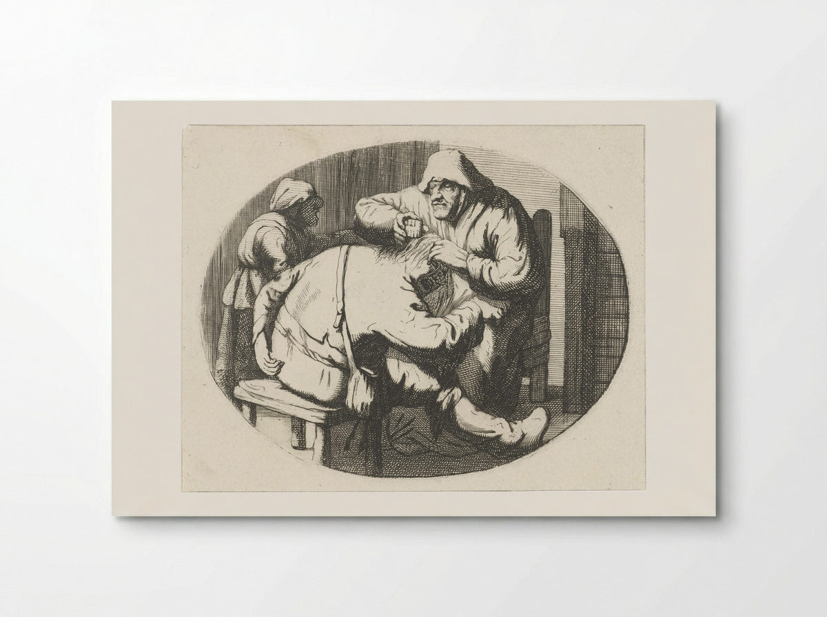 Figuren met luizenkam - Cornelis A. Hellemans - Poster