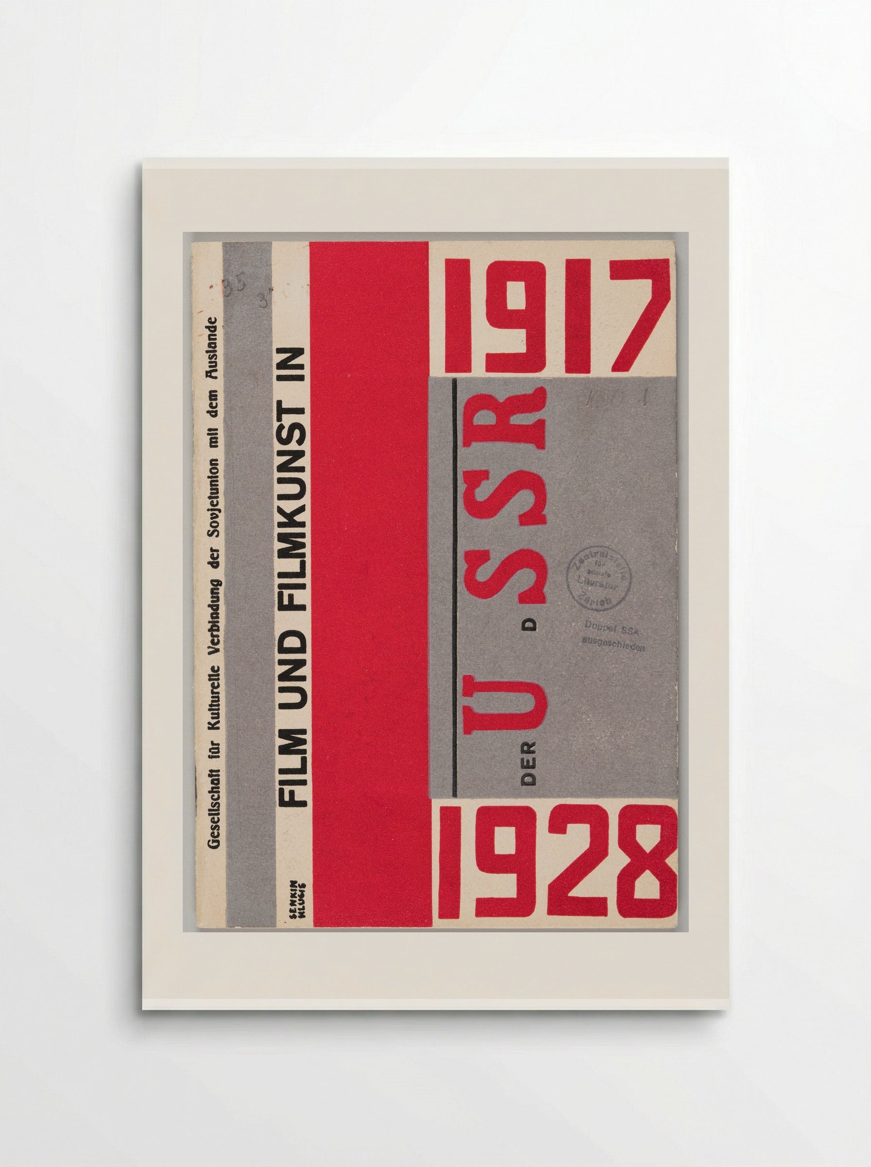 Film und Filmkunst in der U.d.S.S.R. 1917-1928 - Gustavs Klucis - Poster
