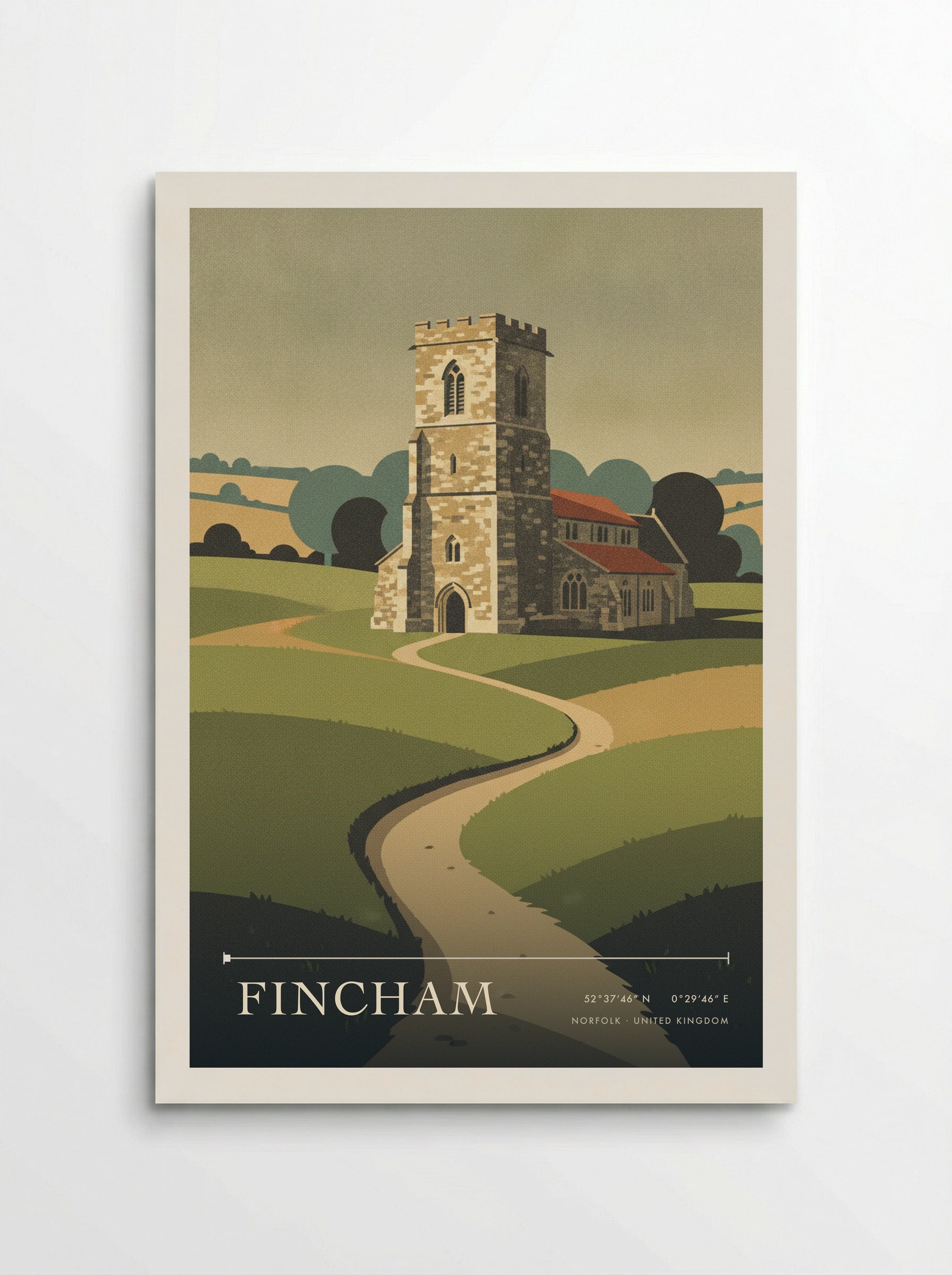 Fincham Norfolk United Kingdom Travel Poster - Poster