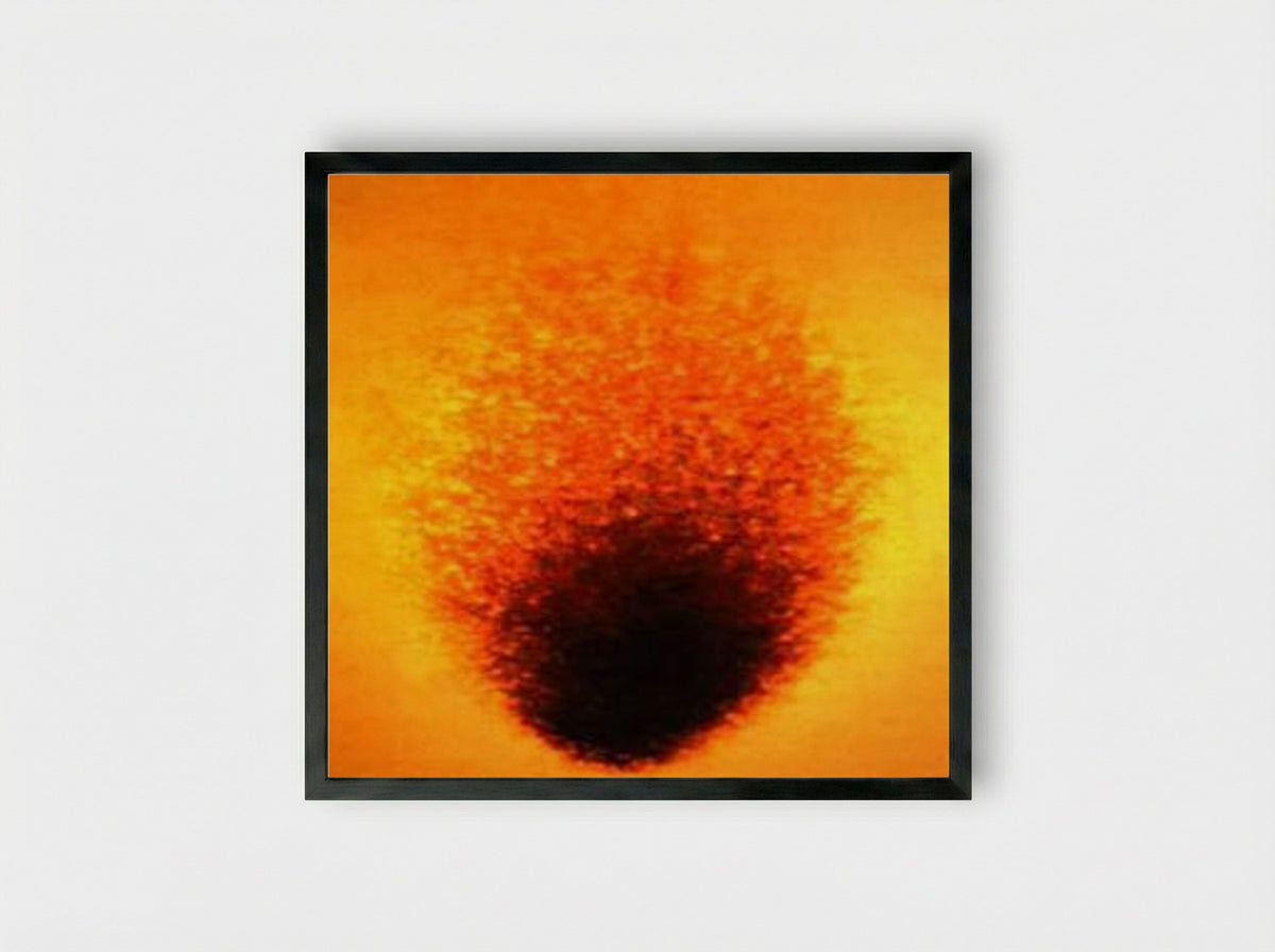 Fire Painting F31 - Yves Klein - Framed Print Black