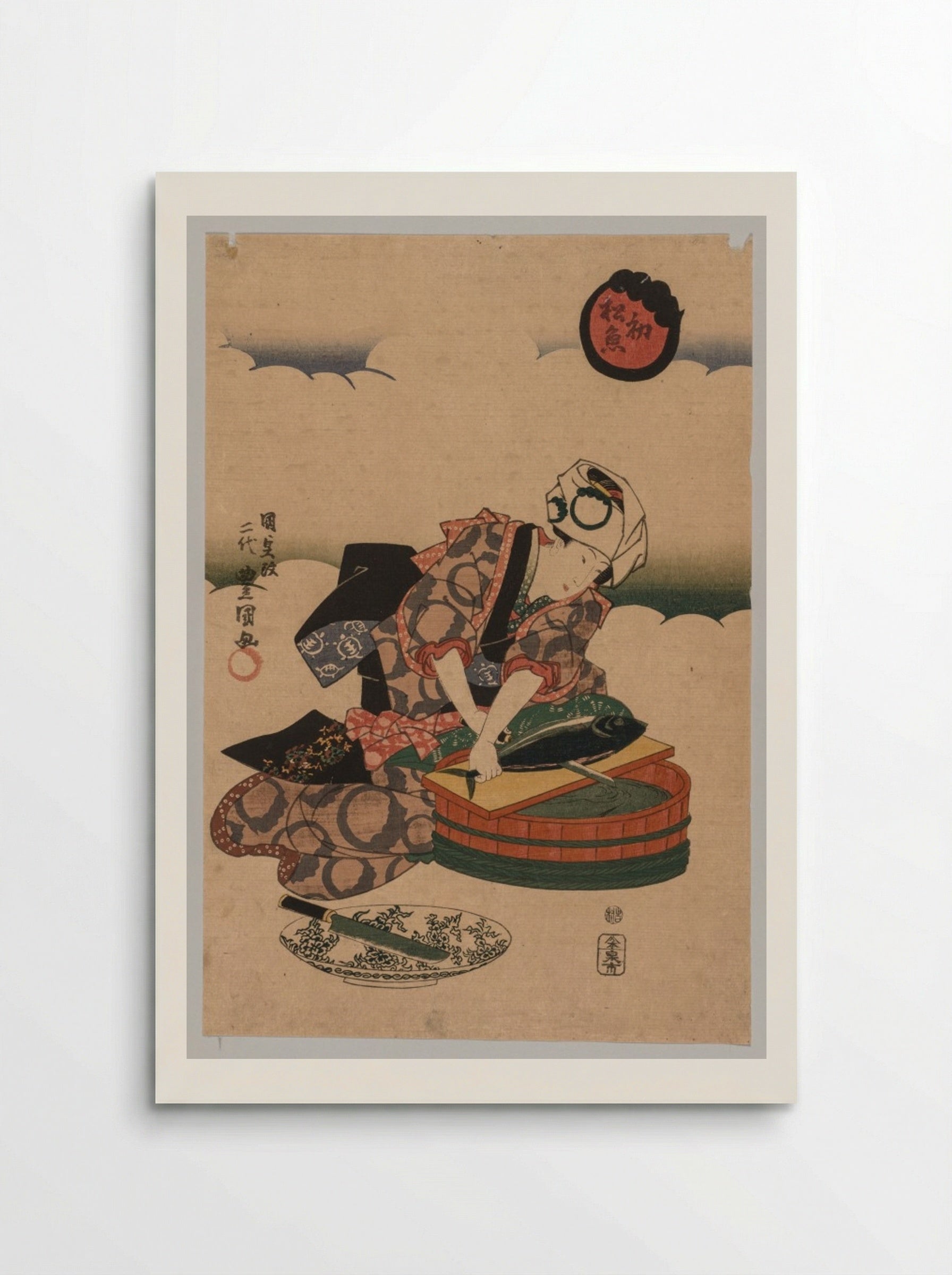 First Bonito of the Year - Utagawa Kunisada - Poster