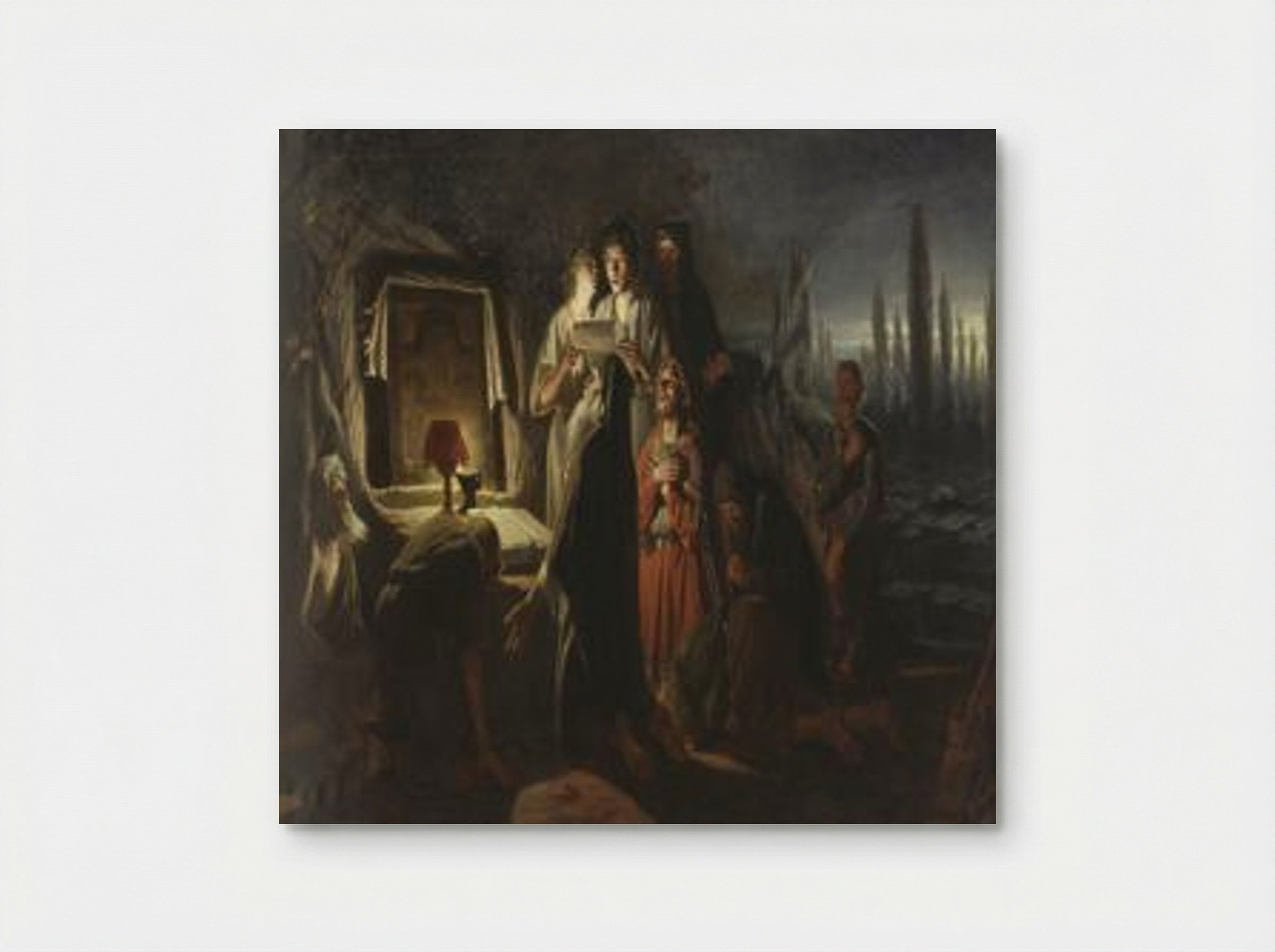 First Christians in Kiev - Vasily Perov - Poster