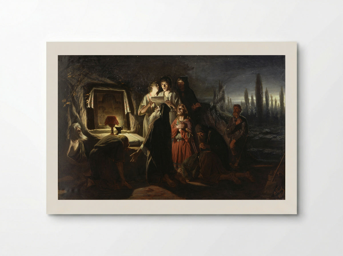 First Christians in Kiev - Vasily Perov - Poster