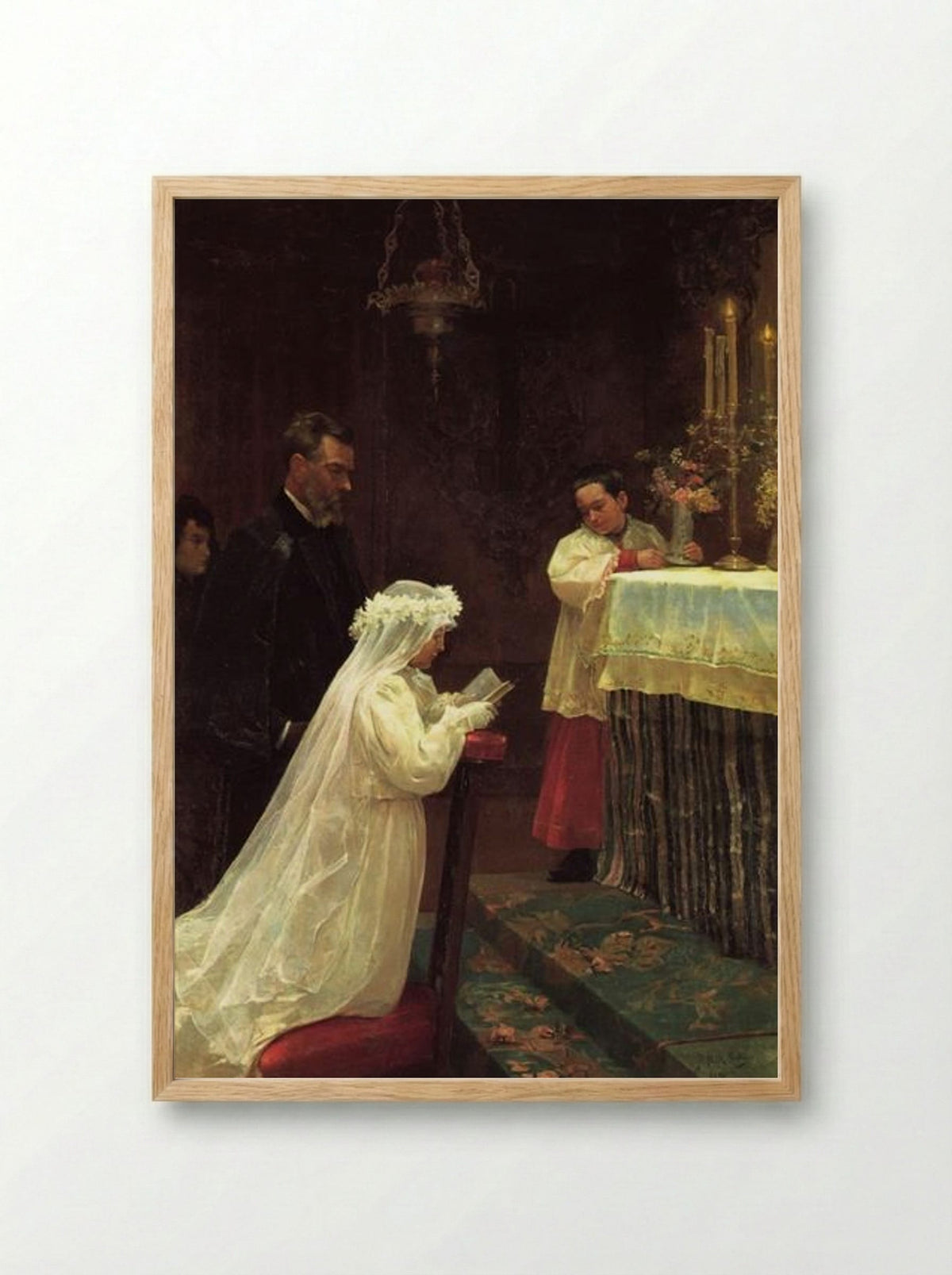 First Communion - Pablo Picasso - Framed Print Wood