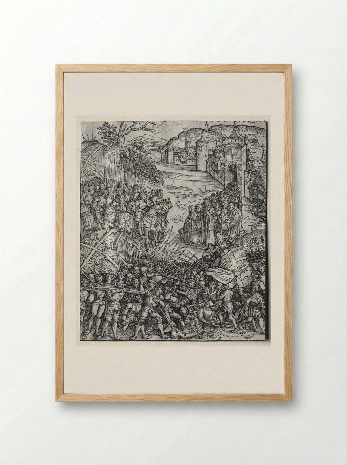 First Flemish Rebellion - Wolf Traut - Framed Print Wood