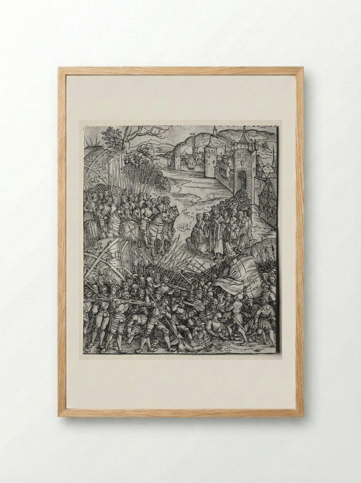 First Flemish Rebellion - Wolf Traut - Framed Print Wood