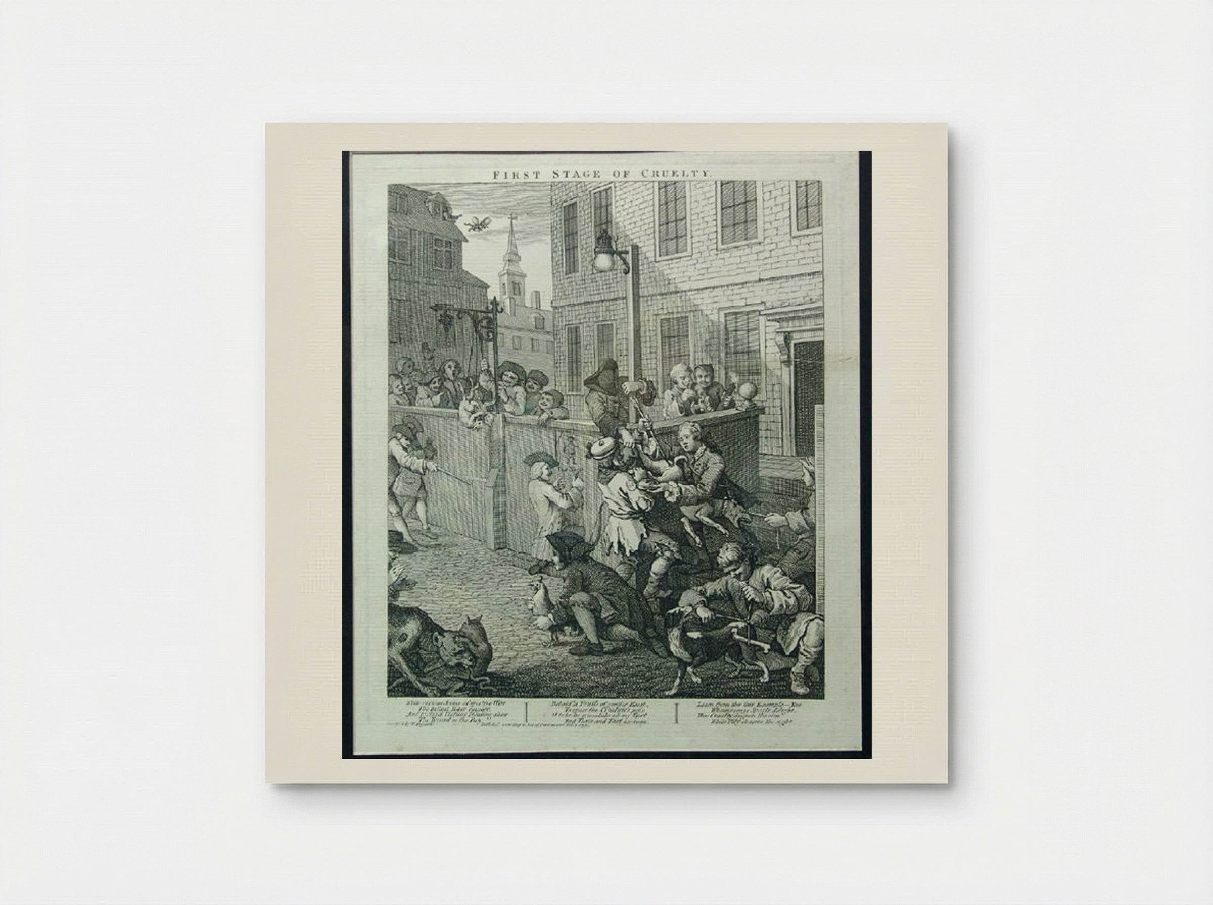 First Stage of Cruelty - William Hogarth - Poster