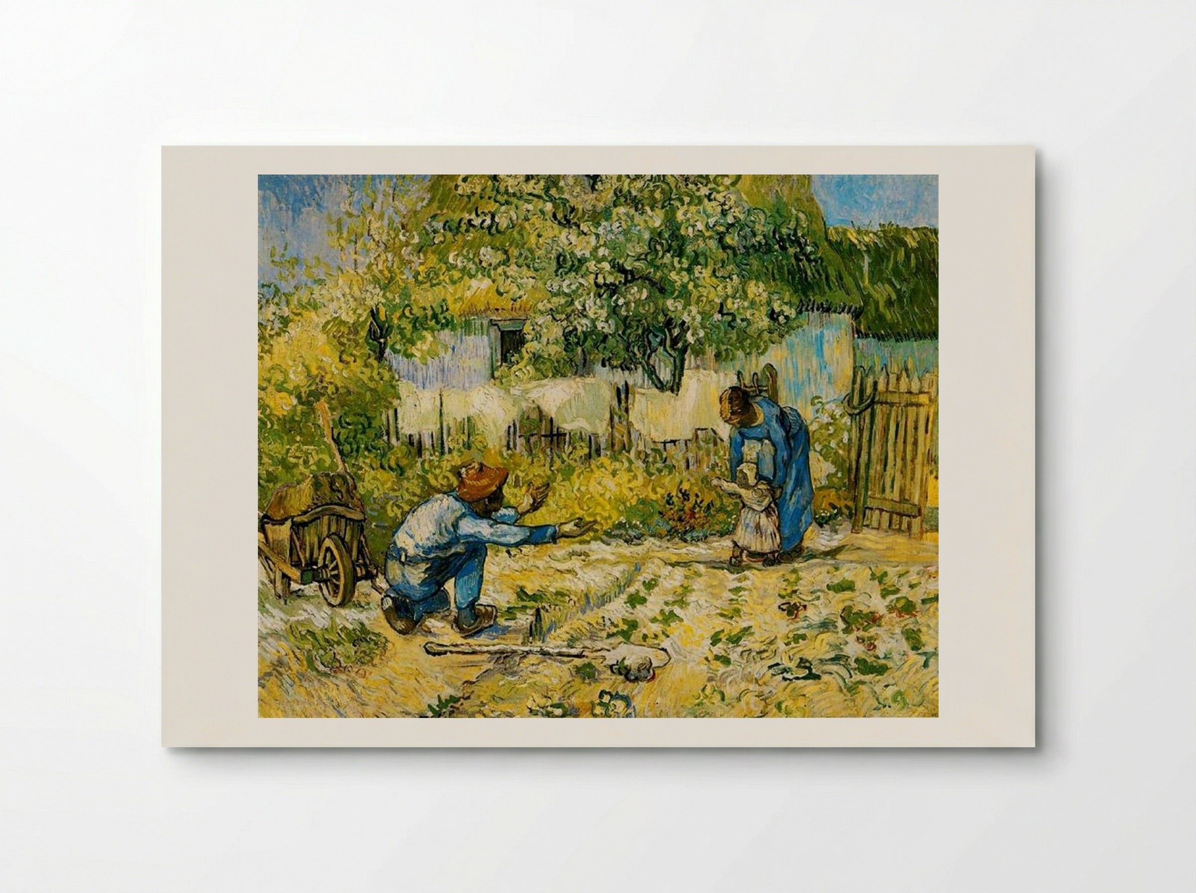 First Steps, after Millet - Vincent van Gogh - Poster