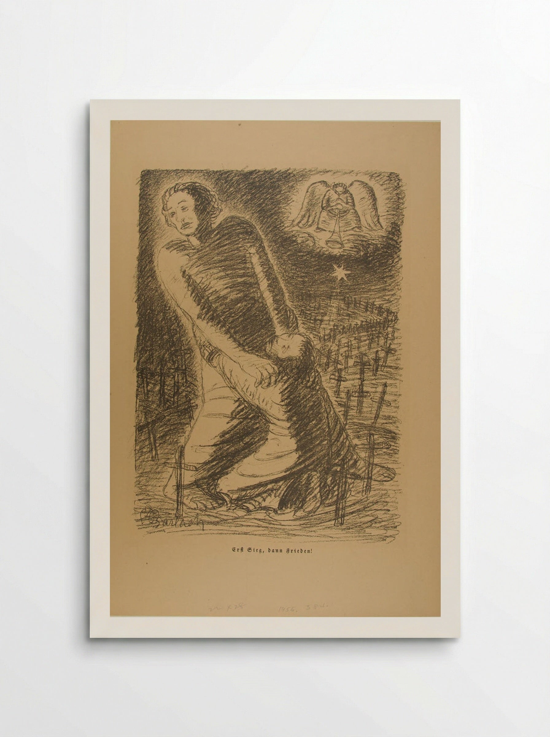 First Victory; Then Peace - Ernst Barlach - Poster