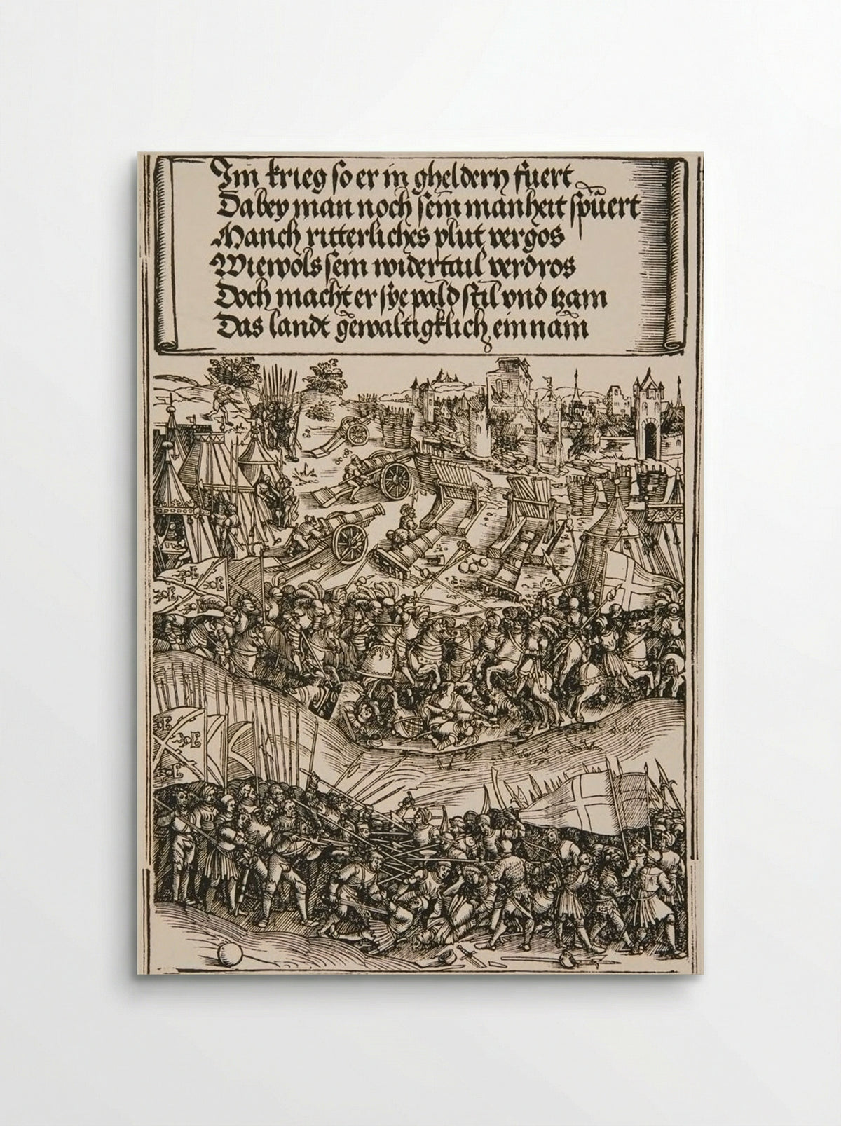 First War in Gueldres - Wolf Traut - Poster