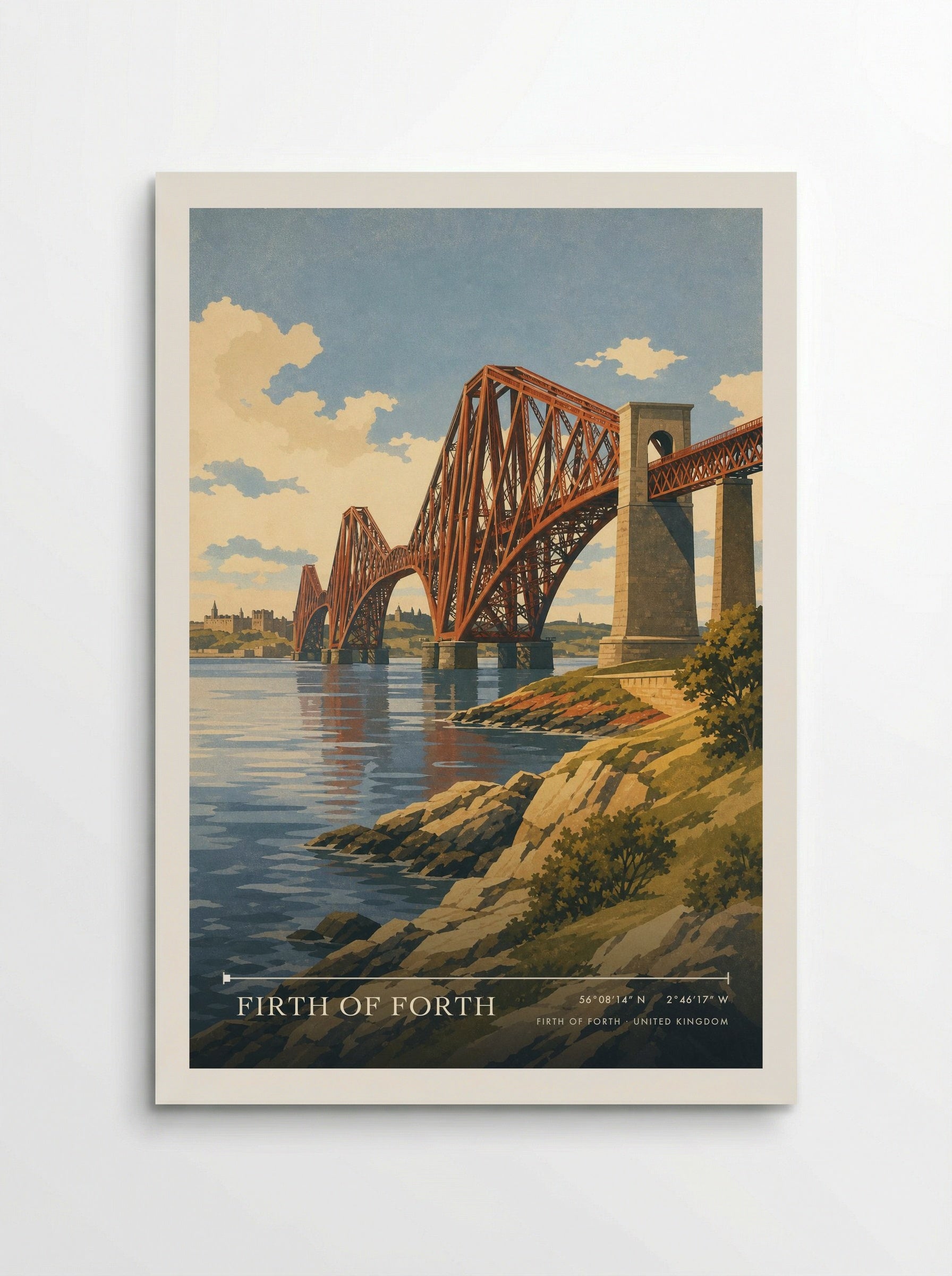 Firth of Forth United Kingdom Travel Poster - Poster