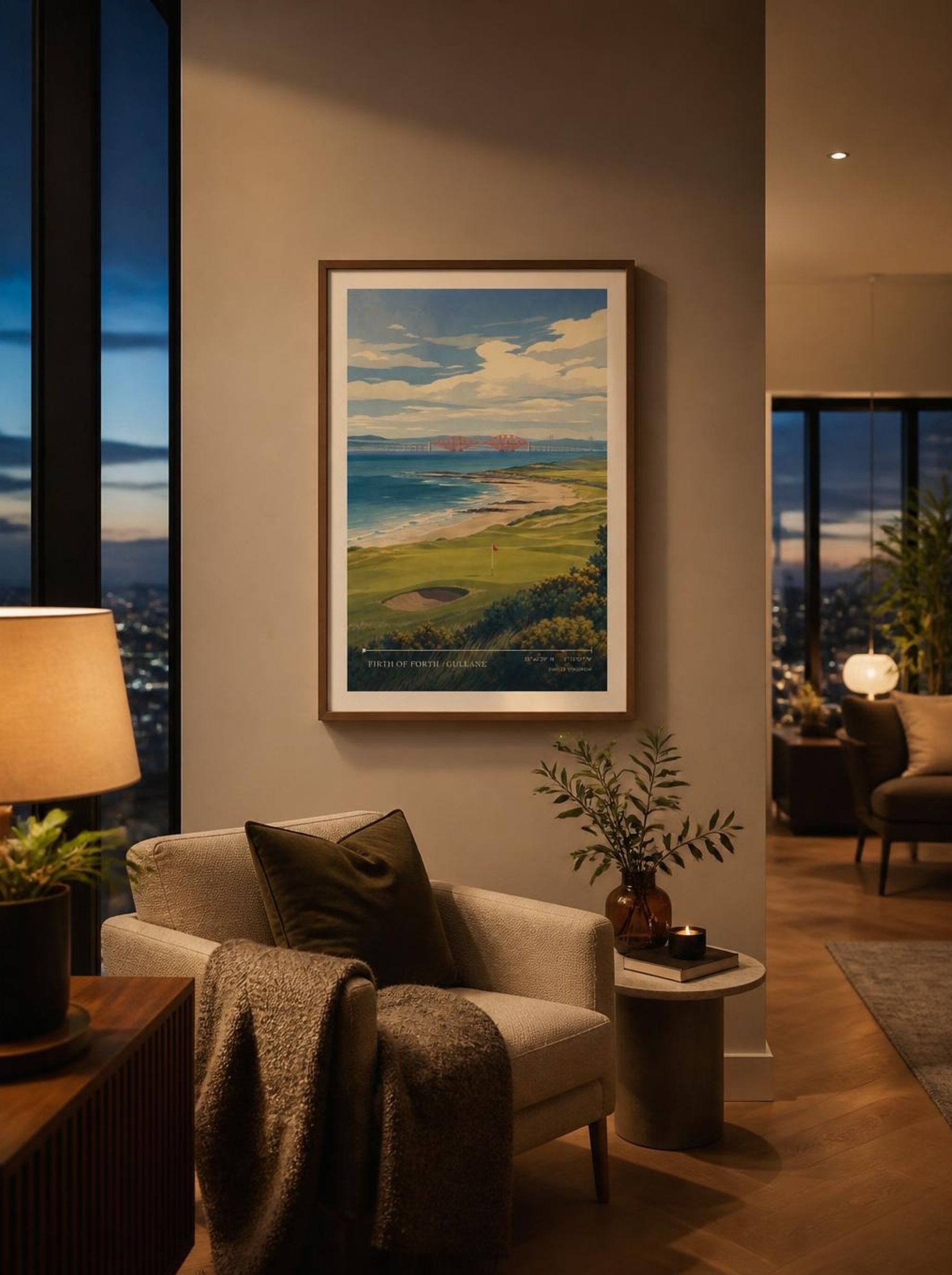 Firth of Forth / Gullane United Kingdom Travel Poster - Lifestyle
