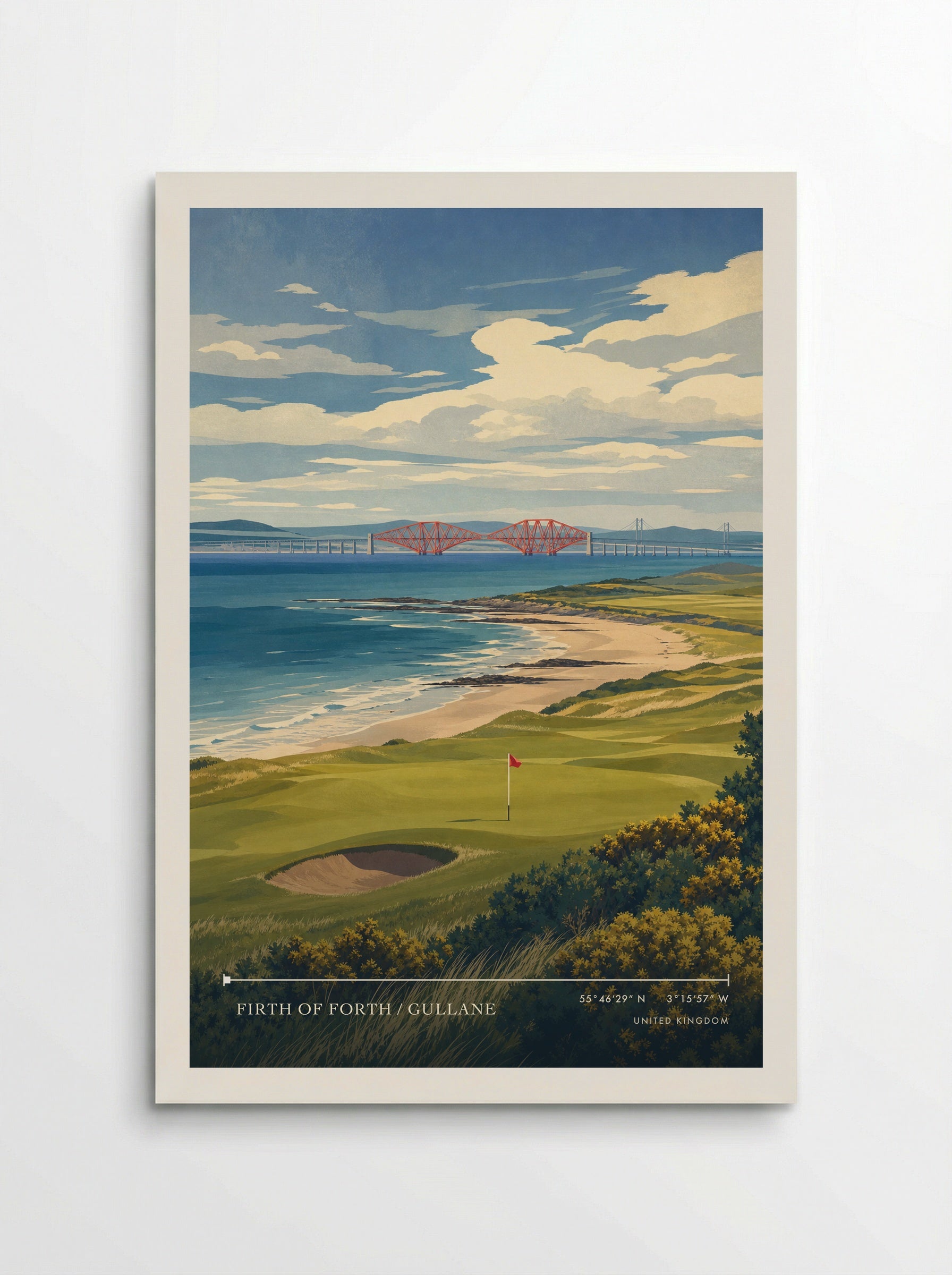 Firth of Forth / Gullane United Kingdom Travel Poster - Poster