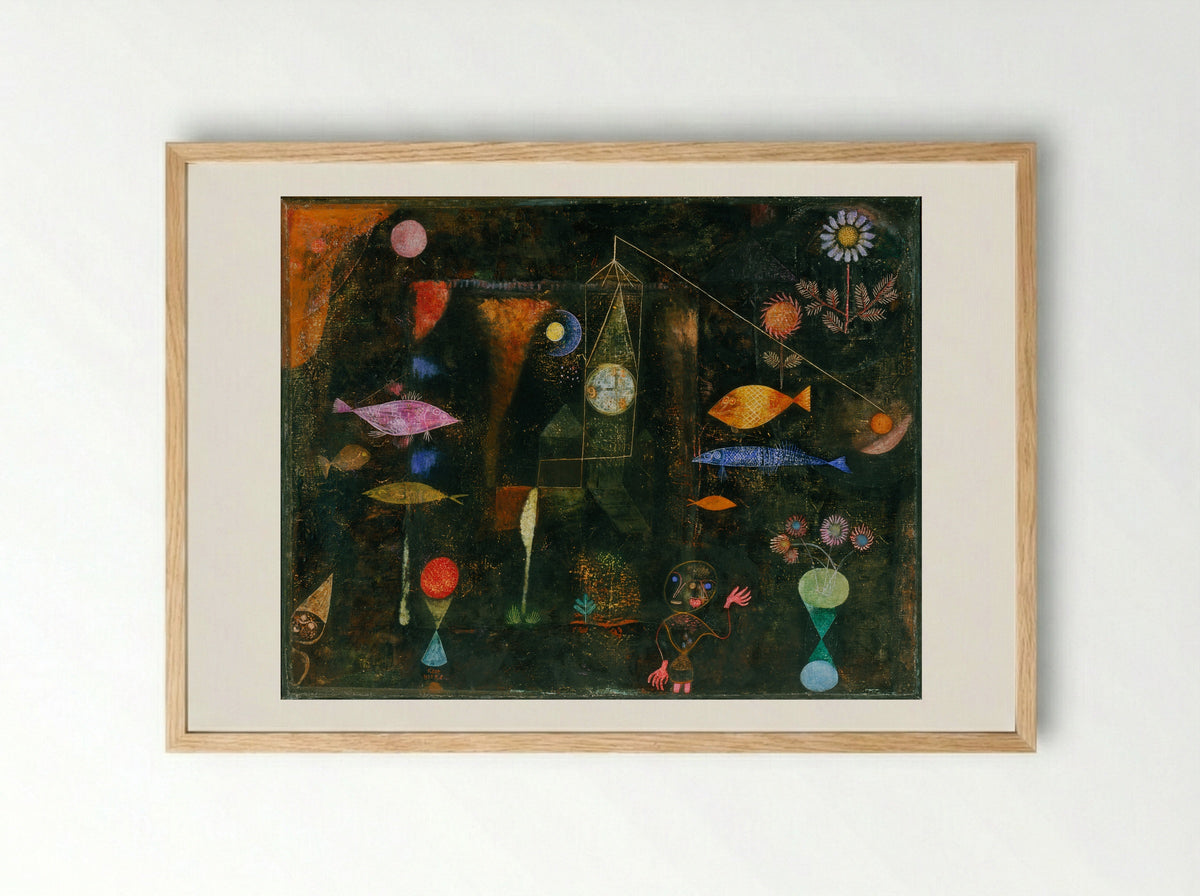 Fish Magic - Paul Klee - Framed Print Wood