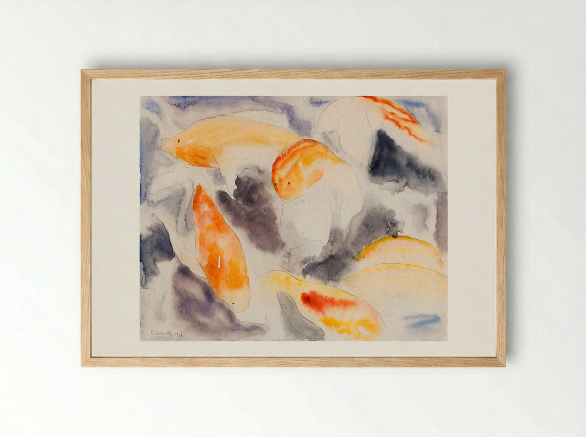 Fish Series, No. 4 - Charles Demuth - Framed Print Wood