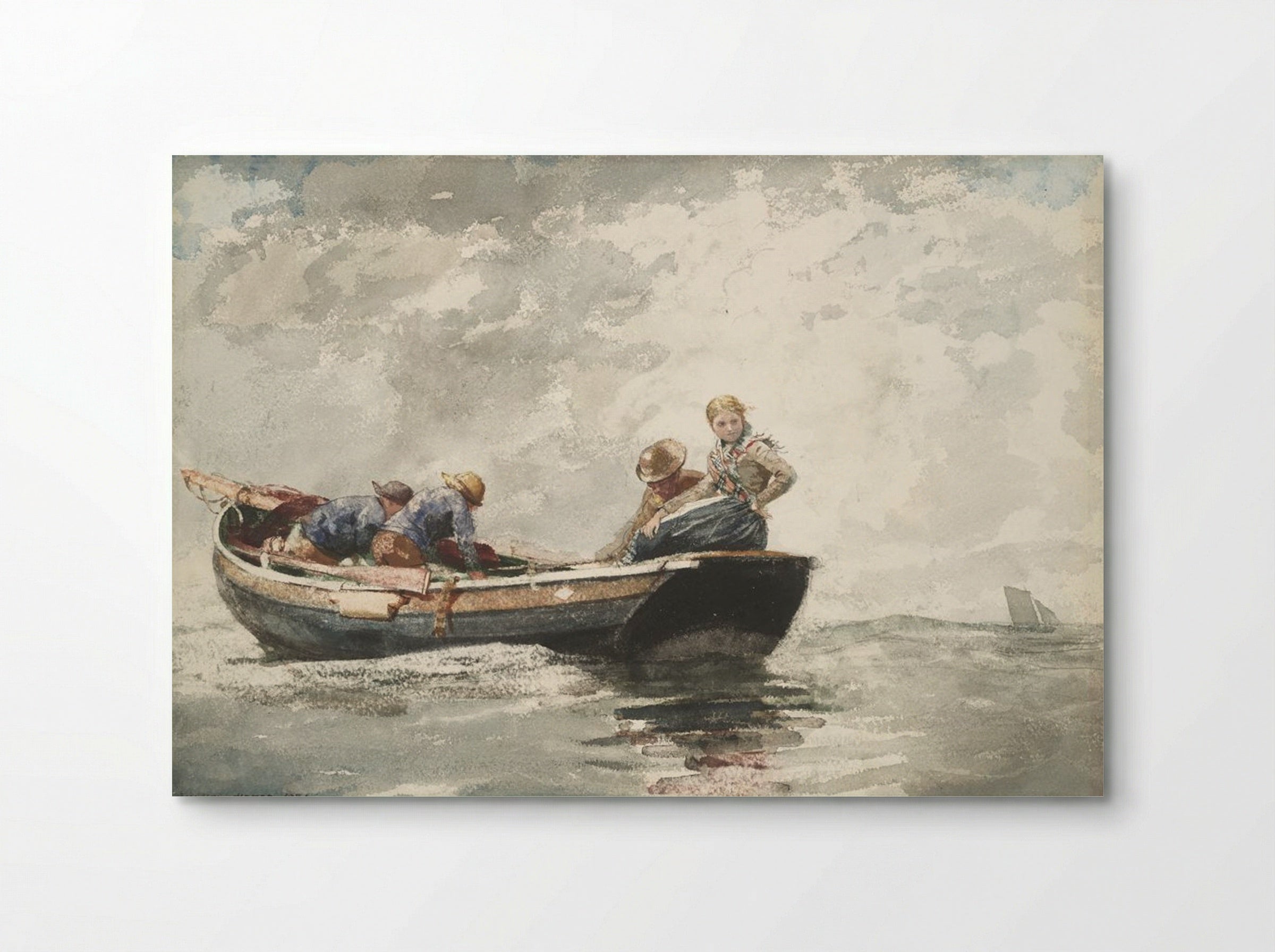 Fisher Folk in Dory - Winslow Homer - Poster