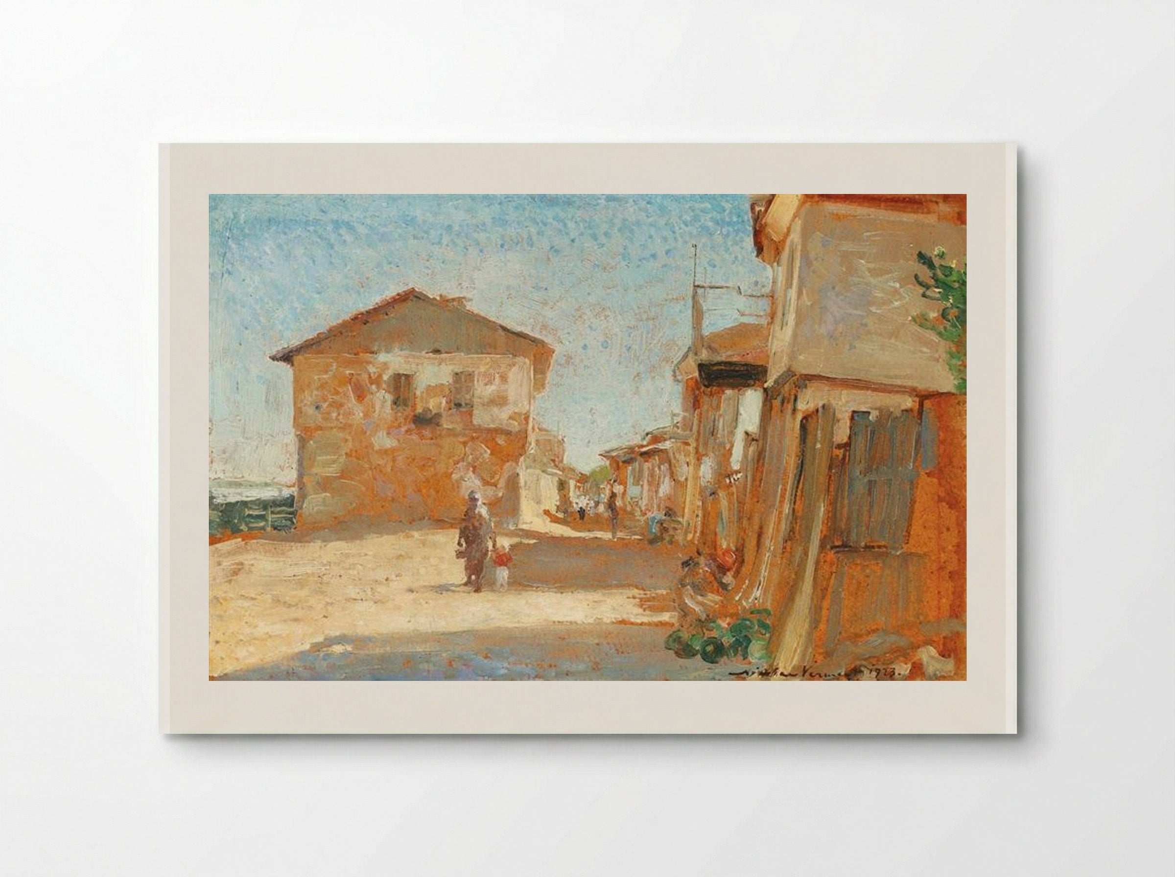 Fisherman Village in Brittany - Nicolae Vermont - Poster