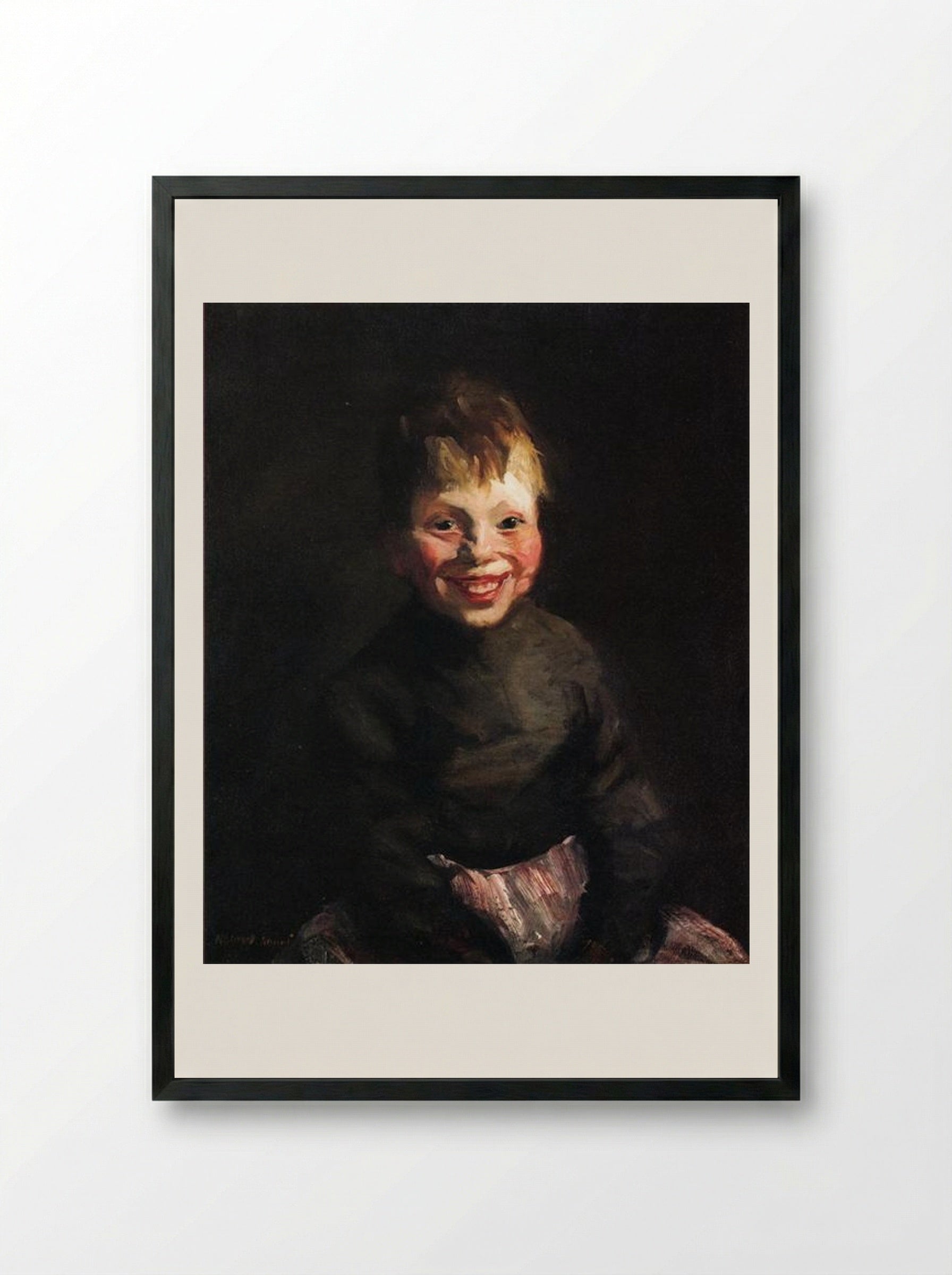 Fisherman's Daughter - Robert Henri - Framed Print Black