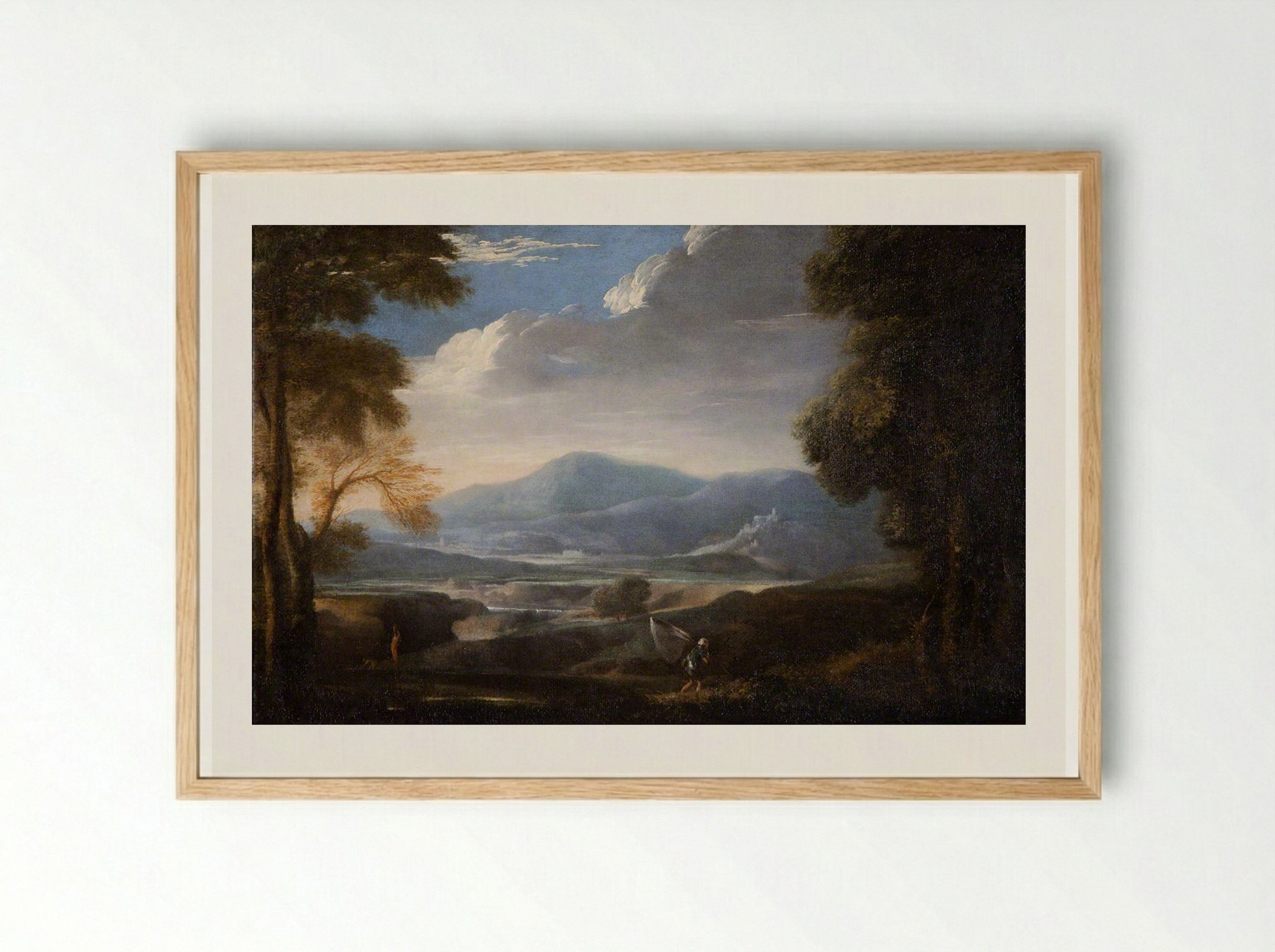 Fisherman - Herman van Swanevelt - Framed Print Wood