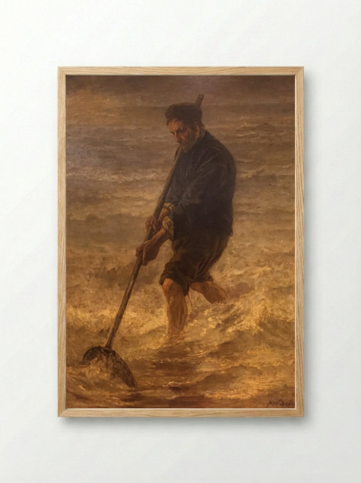 Fisherman - Jozef Israëls - Framed Print Wood
