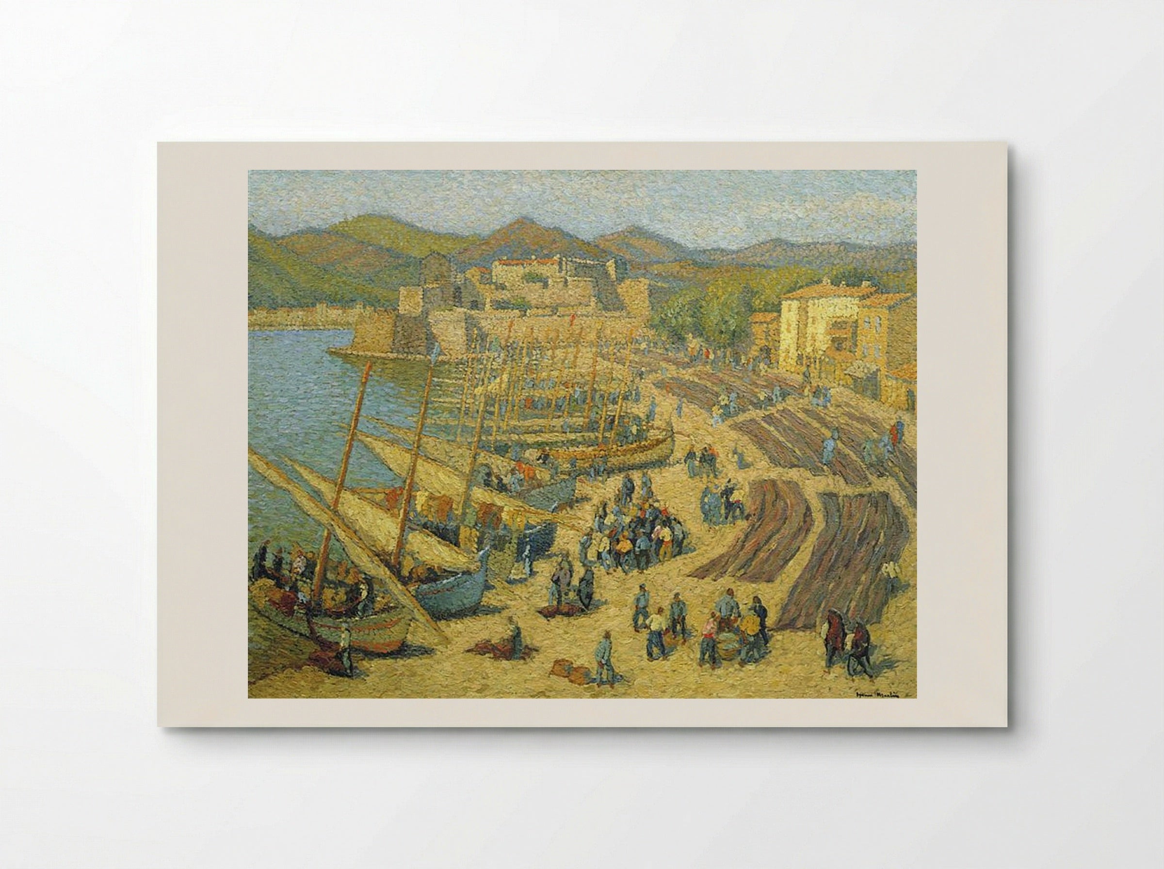 Fishing Boats at Collioure - Henri Martin - Poster