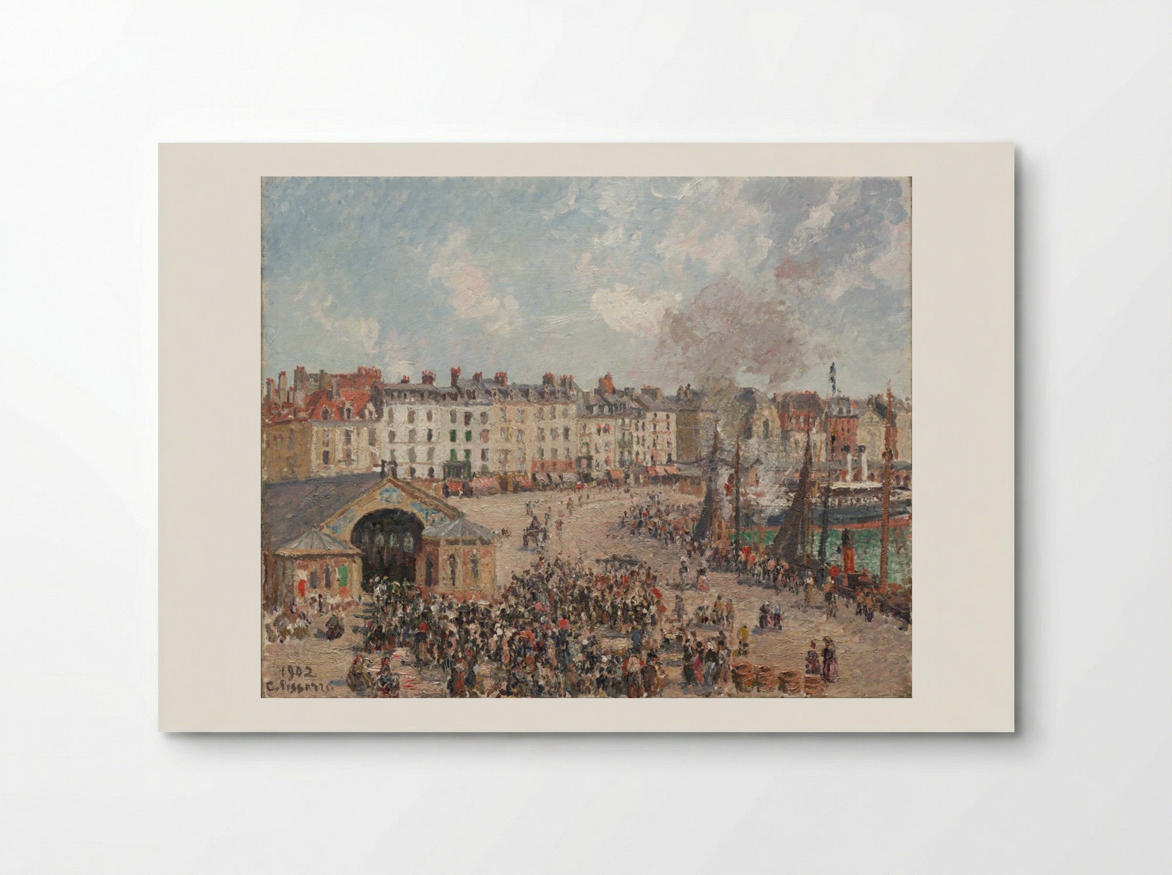 Fishmarket - Camille Pissarro - Poster