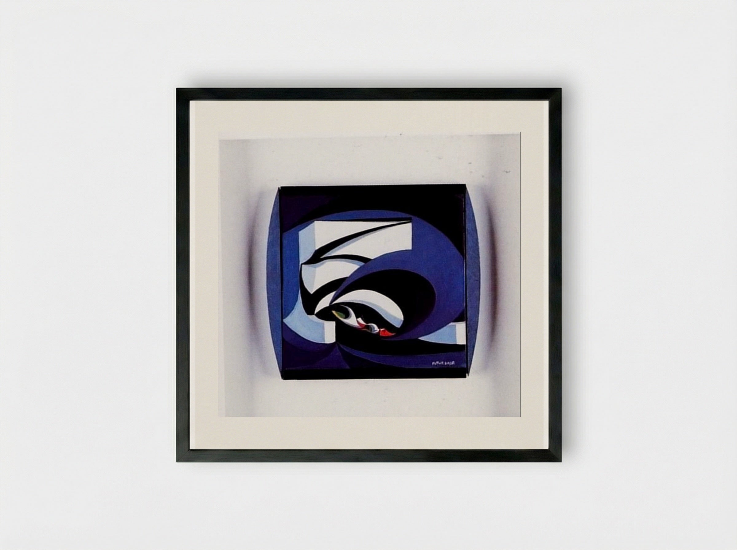 Flags for the Altar - Giacomo Balla - Framed Print Black