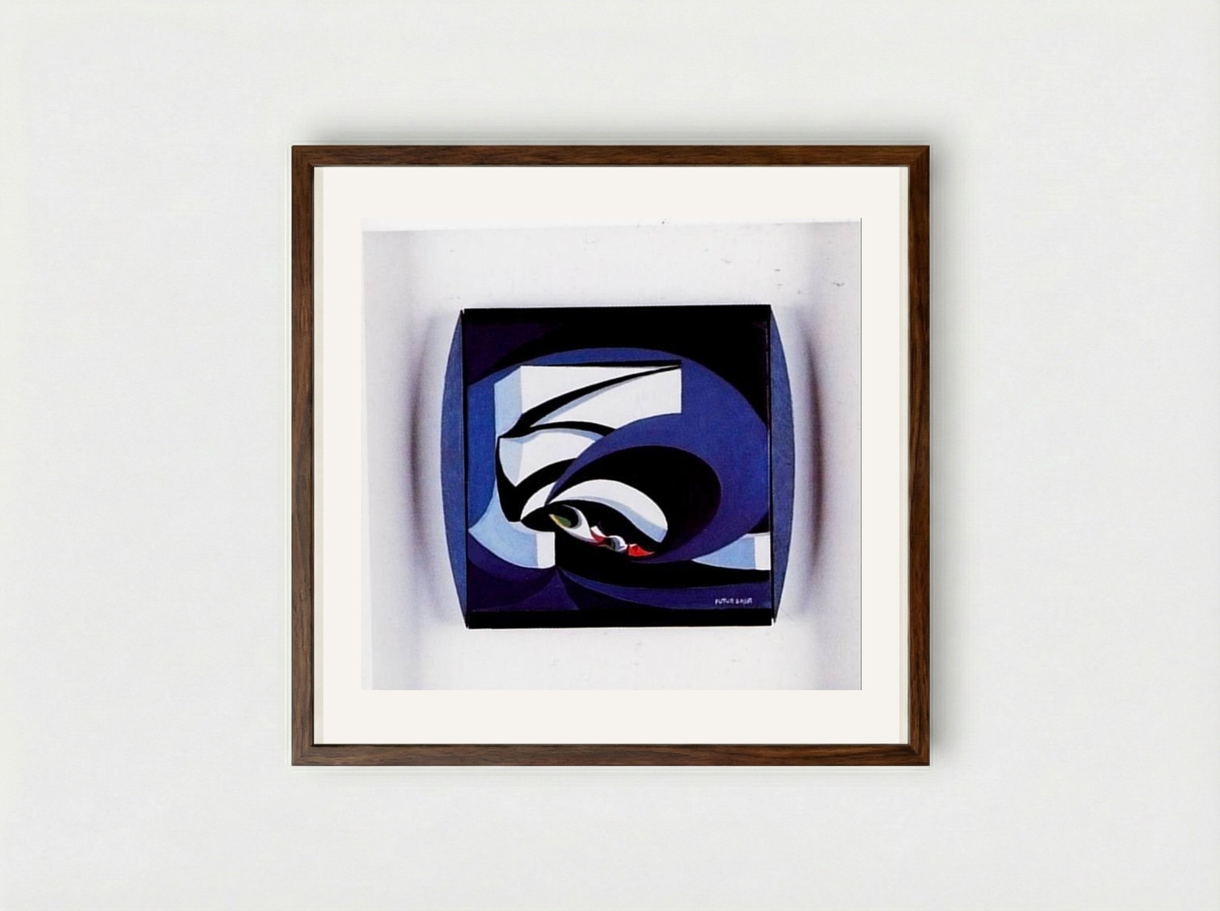 Flags for the Altar - Giacomo Balla - Framed Print Dark Wood