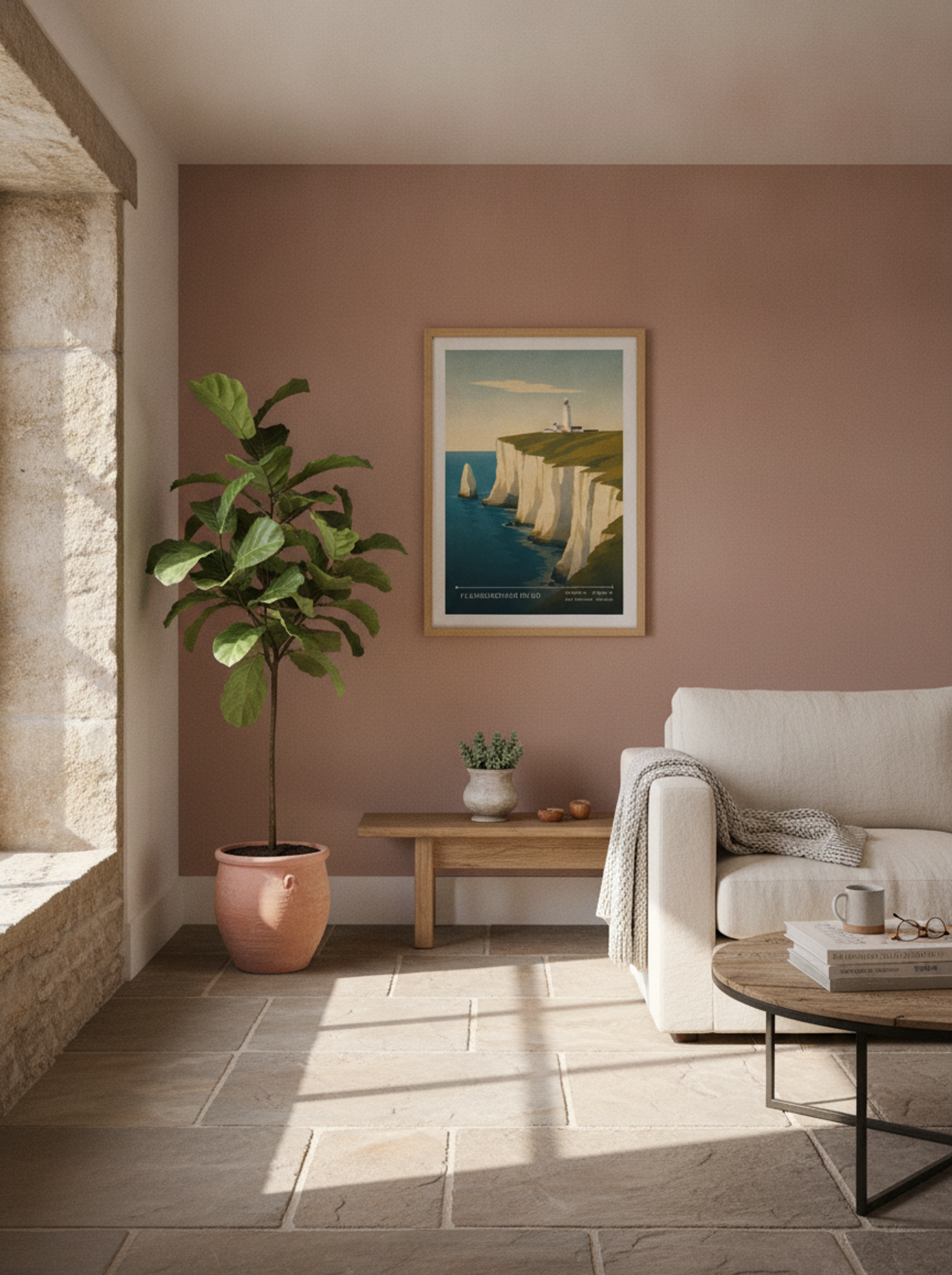 Flamborough Head Travel Poster Artwork - Lifestyle