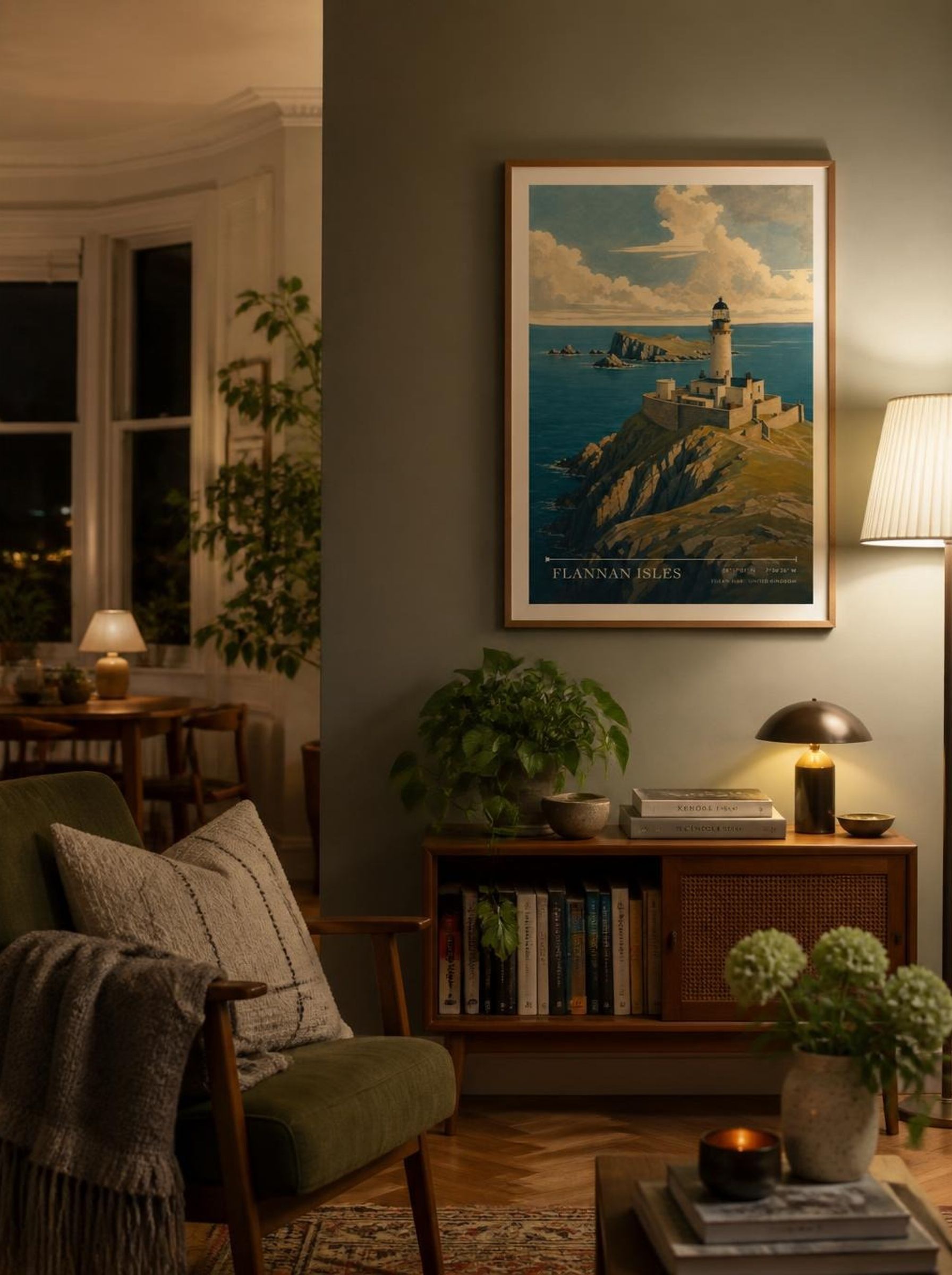 Flannan Isles Eilean Siar United Kingdom Travel Poster - Lifestyle