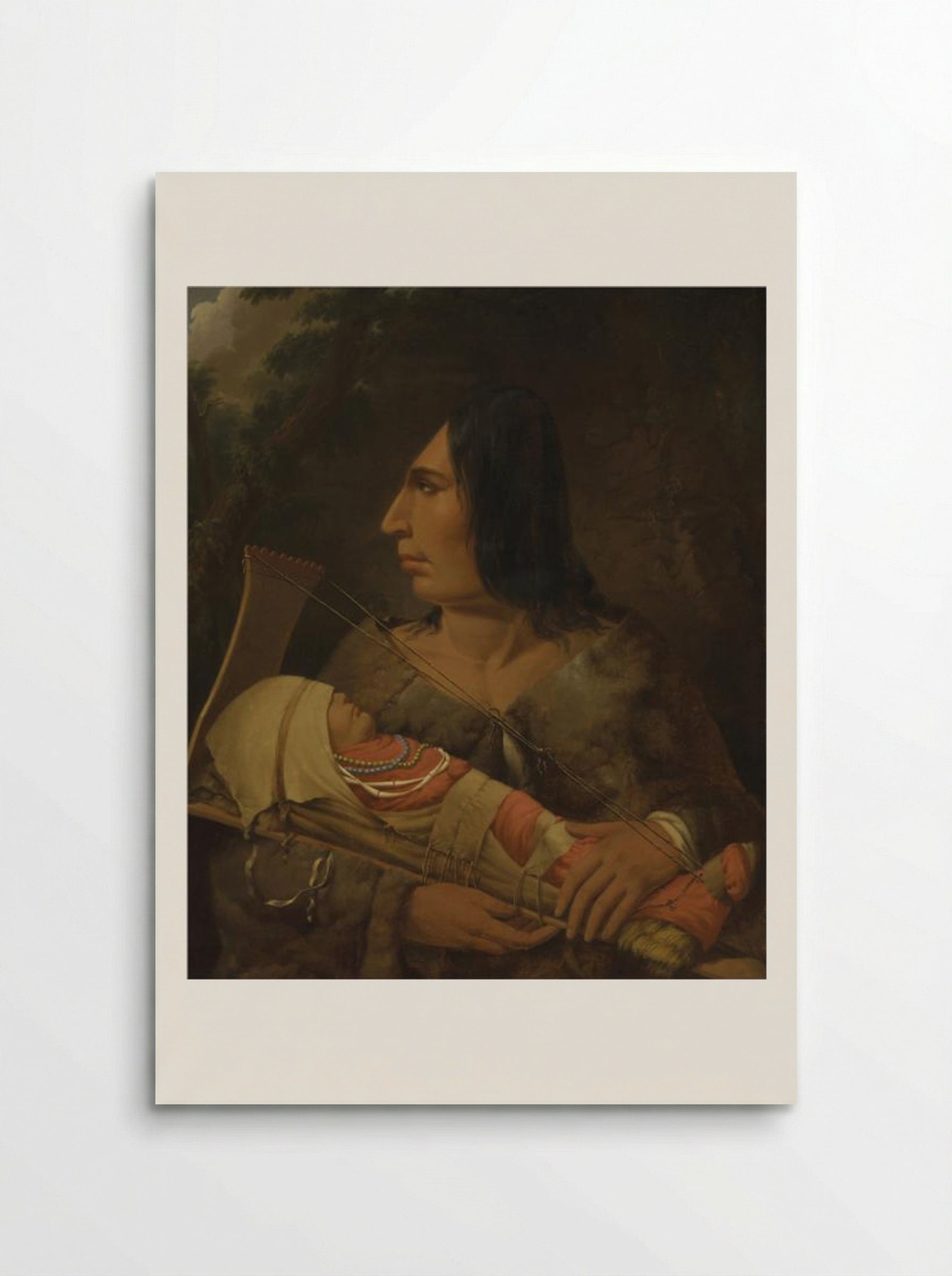 Flat Head Woman and Child - Paul Kane - Poster
