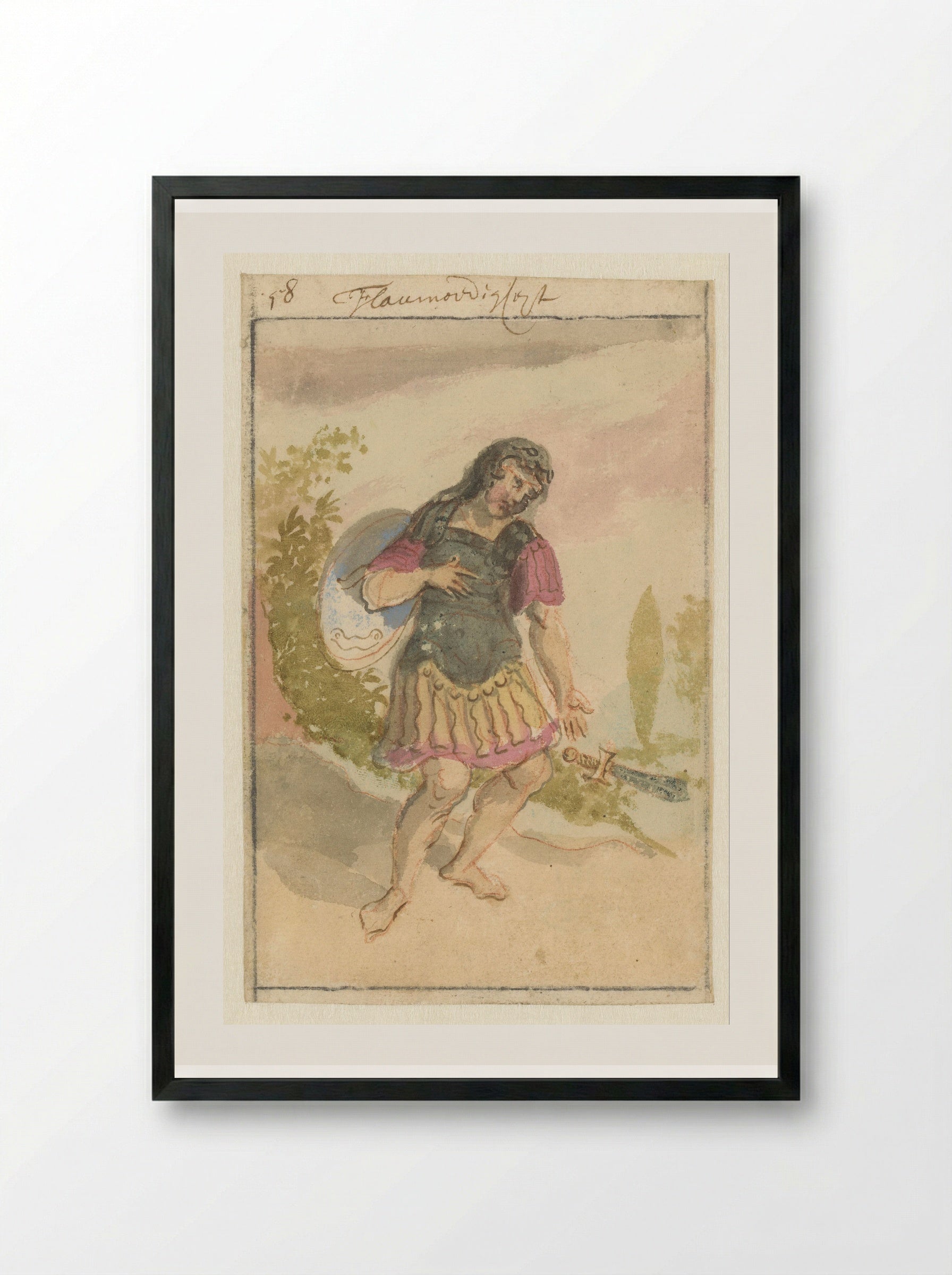 Flauwmoedigheid - Pieter van den Berge - Framed Print Black