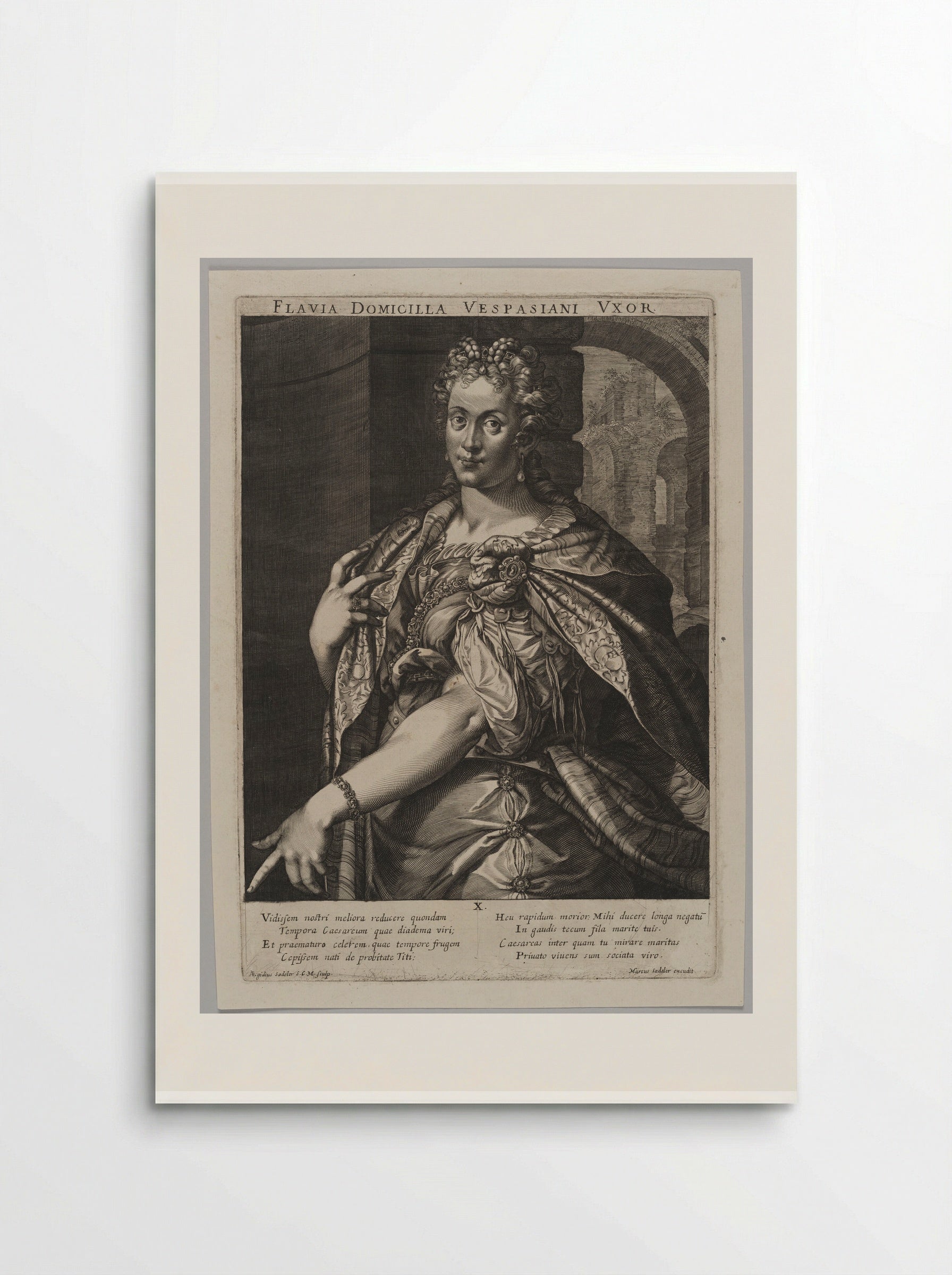 Flavia Domitilla, Wife of Vespasian - Aegidius Sadeler II - Poster
