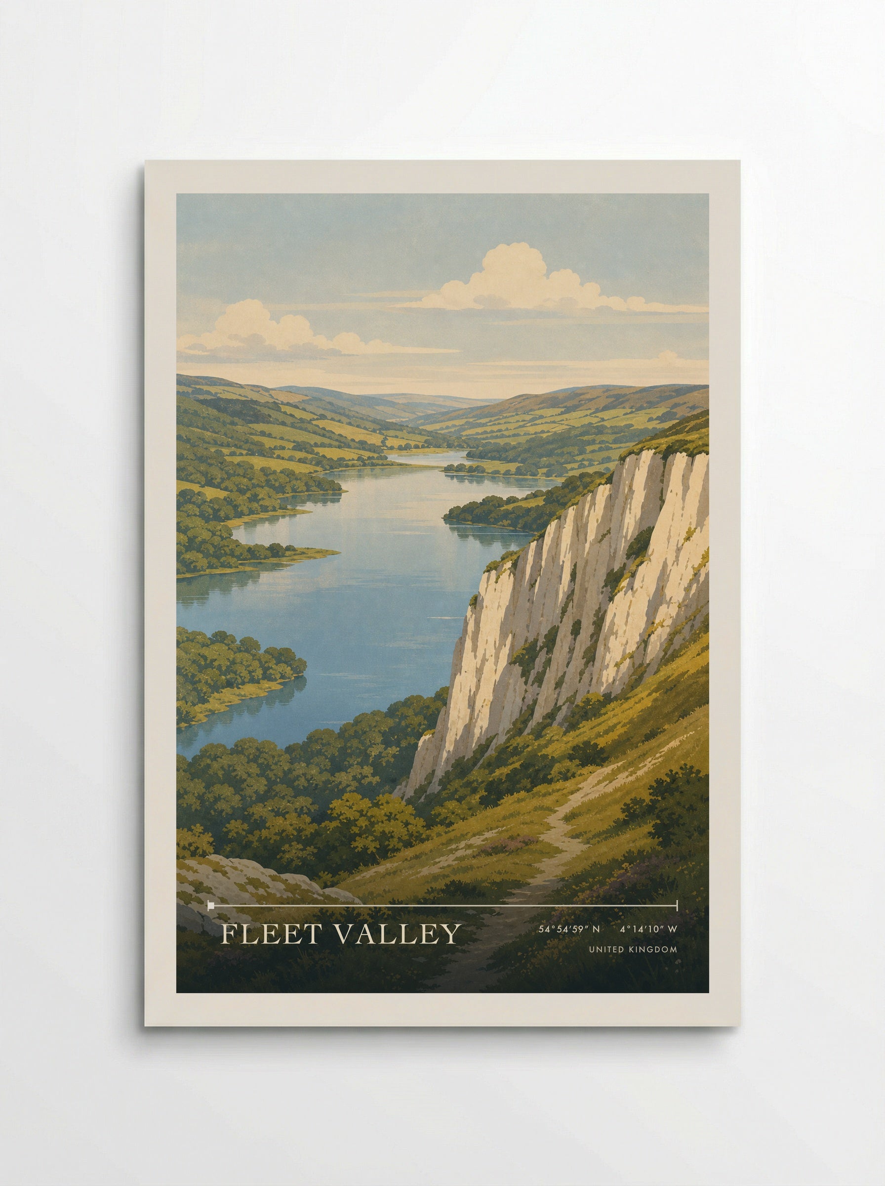 Fleet Valley United Kingdom Travel Poster - Poster