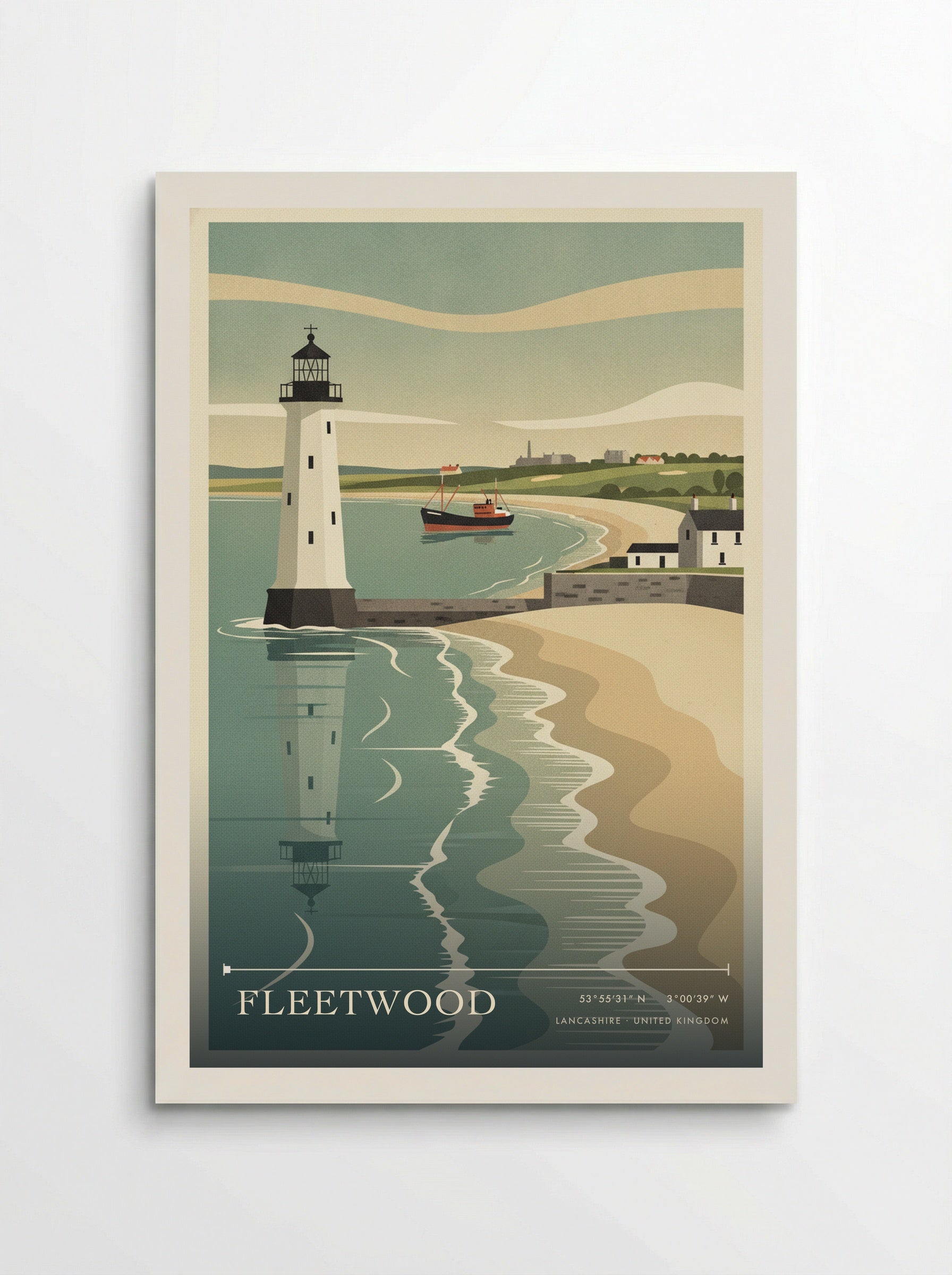 Fleetwood Lancashire United Kingdom Travel Poster - Poster