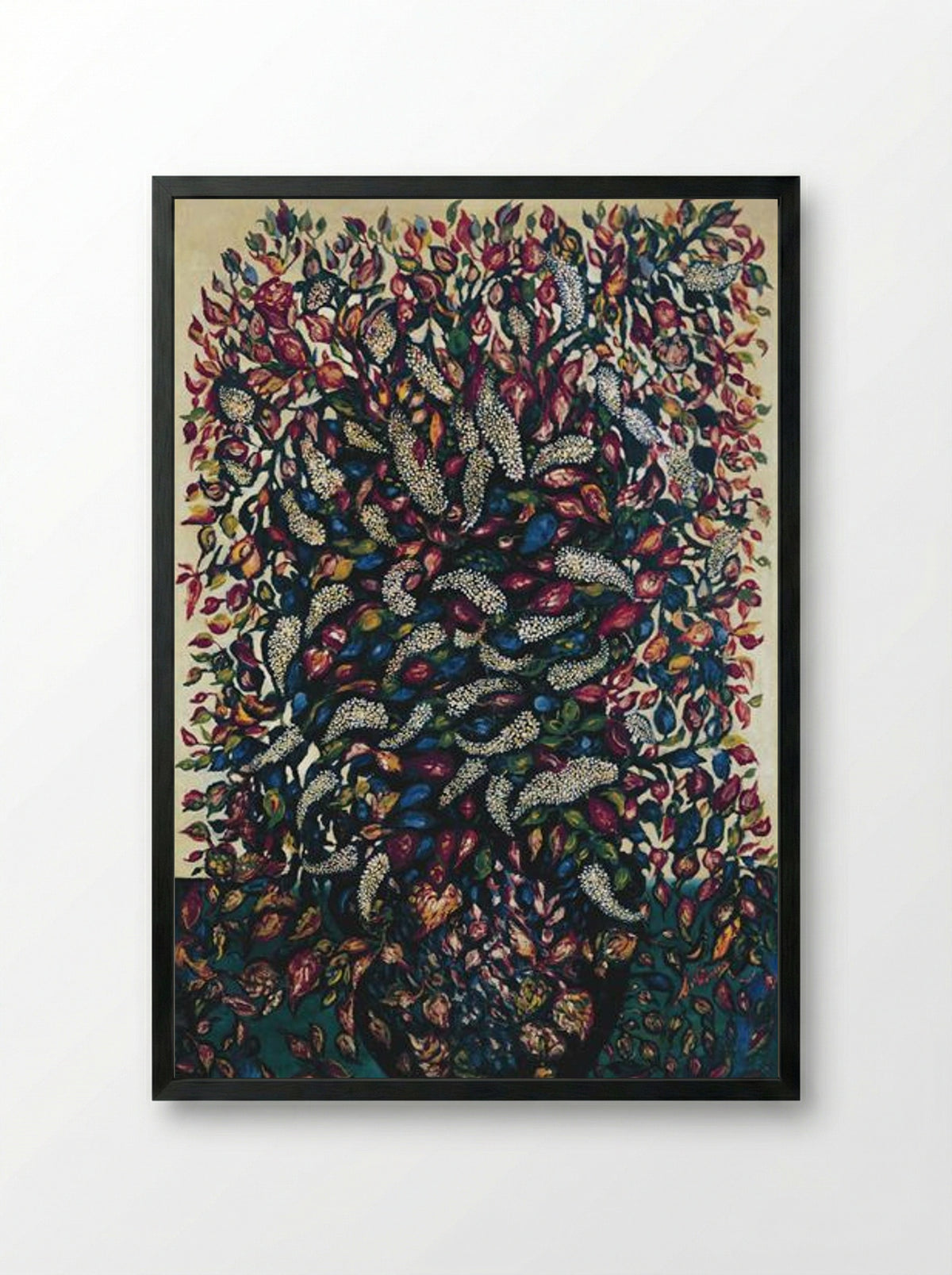 Fleurs et fruits - Séraphine Louis - Framed Print Black