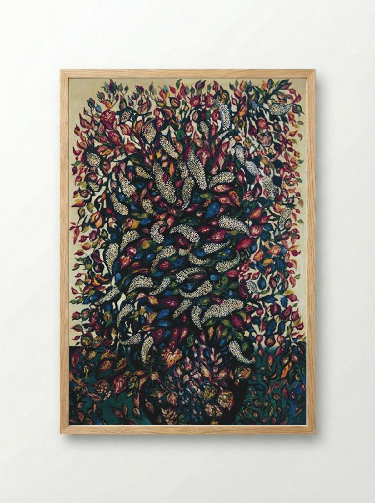 Fleurs et fruits - Séraphine Louis - Framed Print Wood