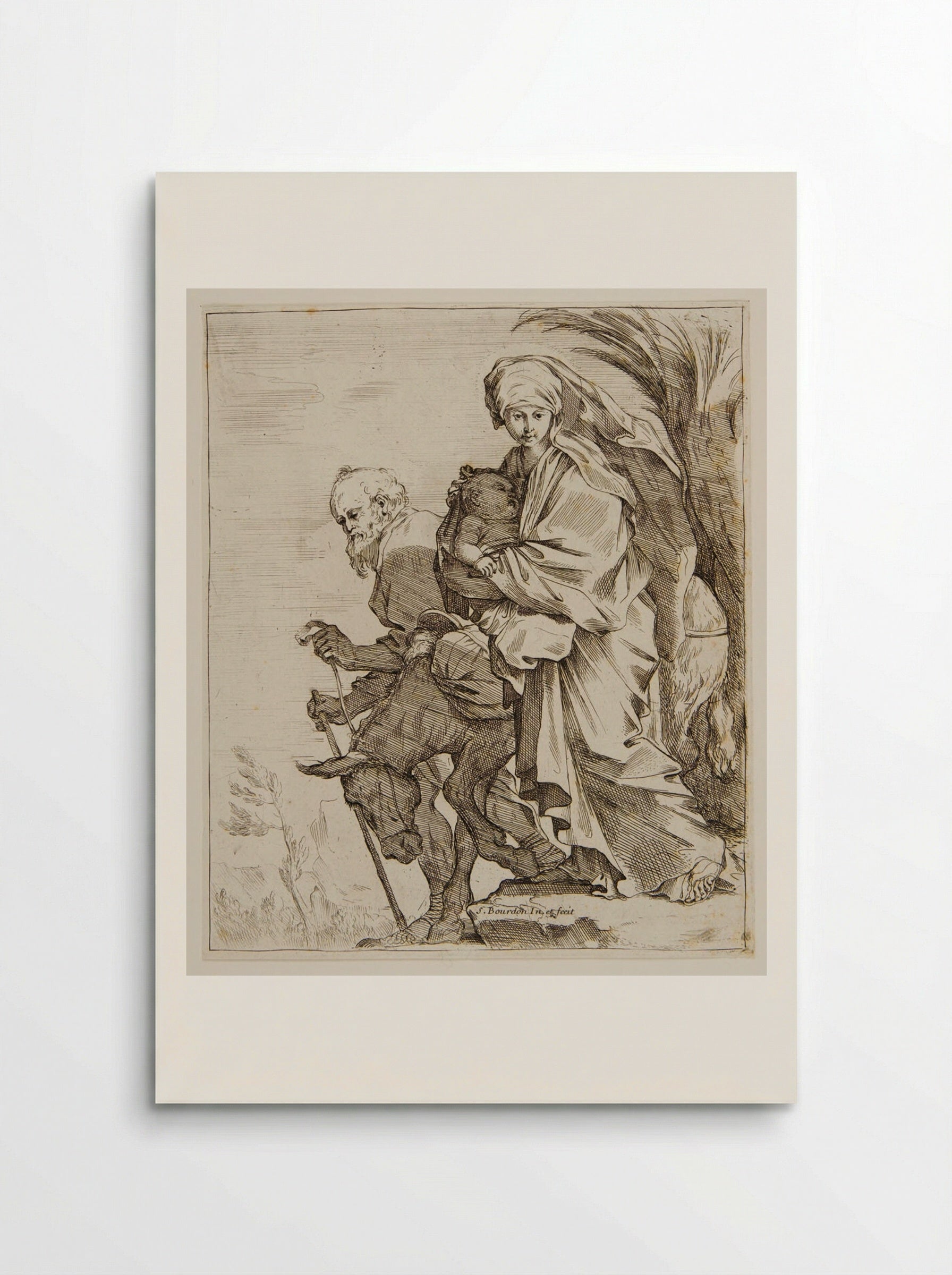 Flight into Egypt - Sébastien Bourdon - Poster