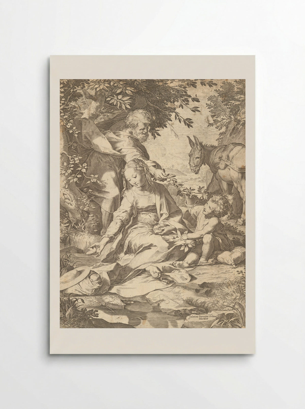 Flight into Egypt - Cornelis Cort - Poster