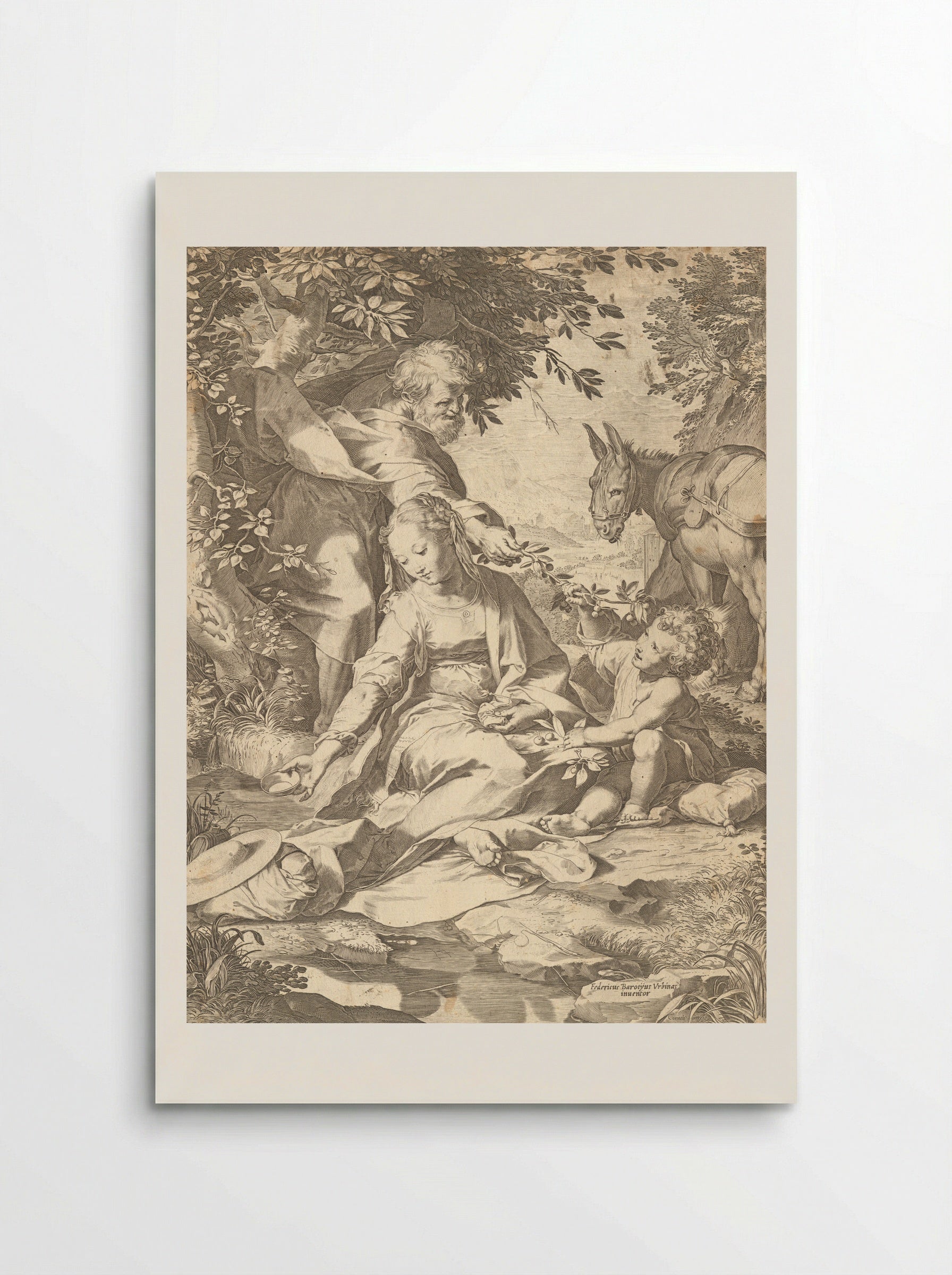 Flight into Egypt - Cornelis Cort - Poster