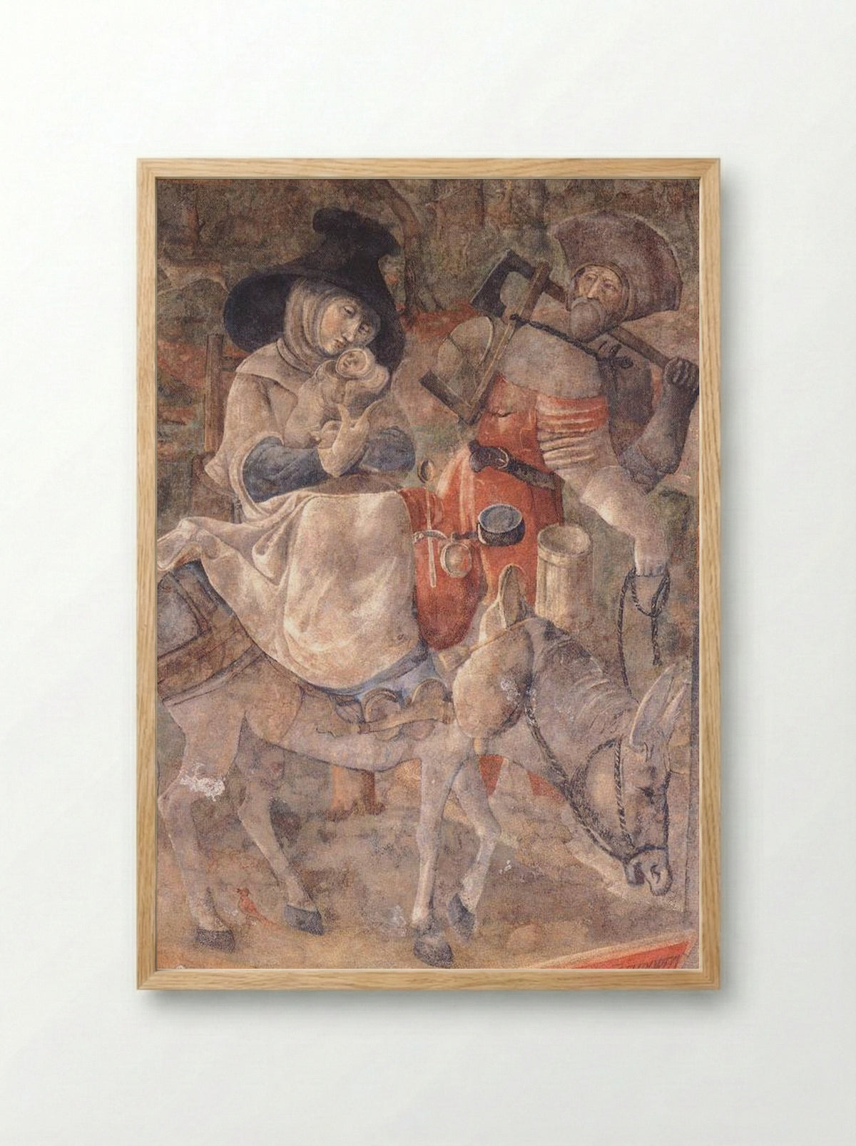 Flight to Egypt - Jerg Ratgeb - Framed Print Wood