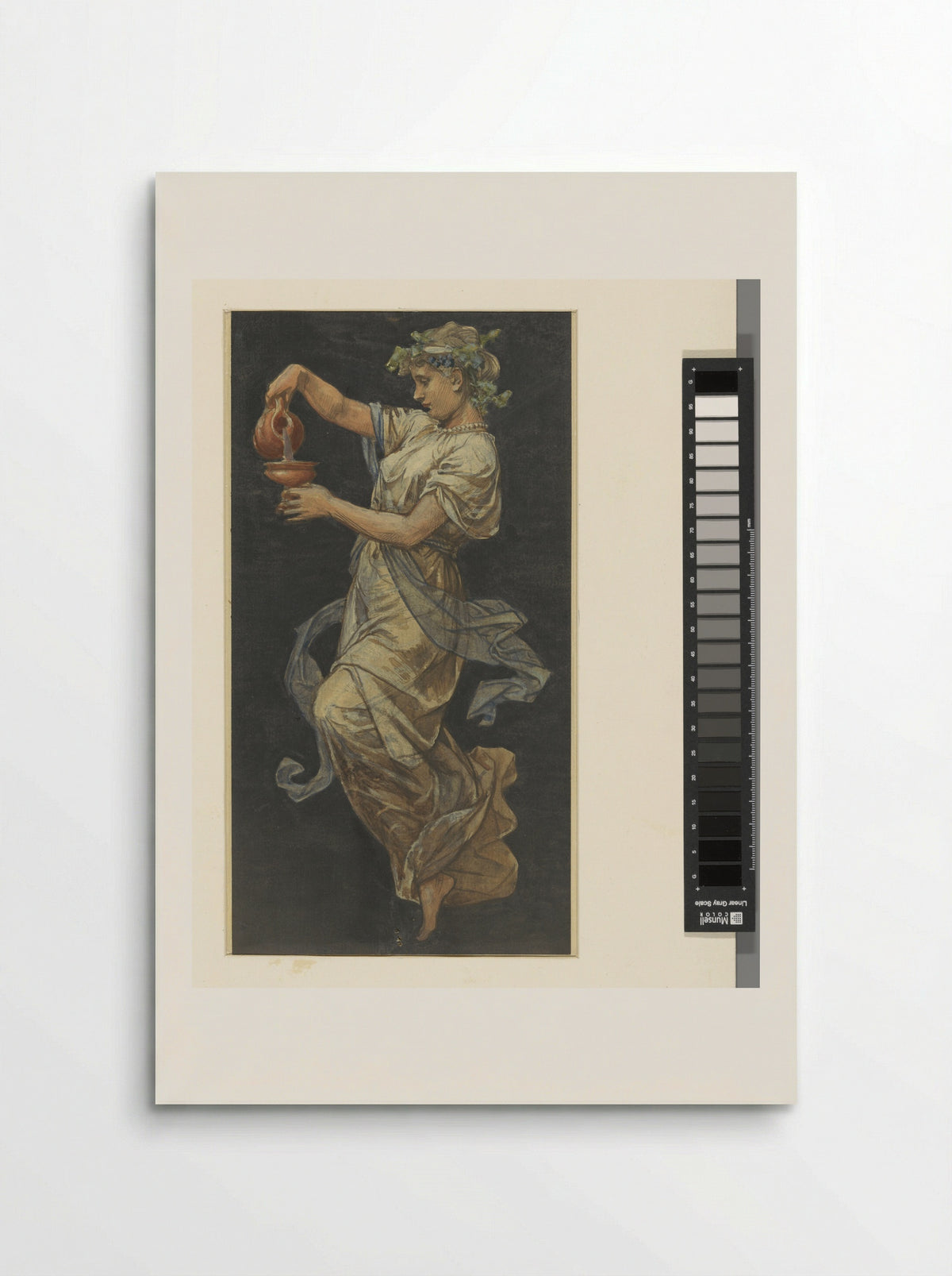 Floating Female Figure Pouring a Cup - Georg Sturm - Poster