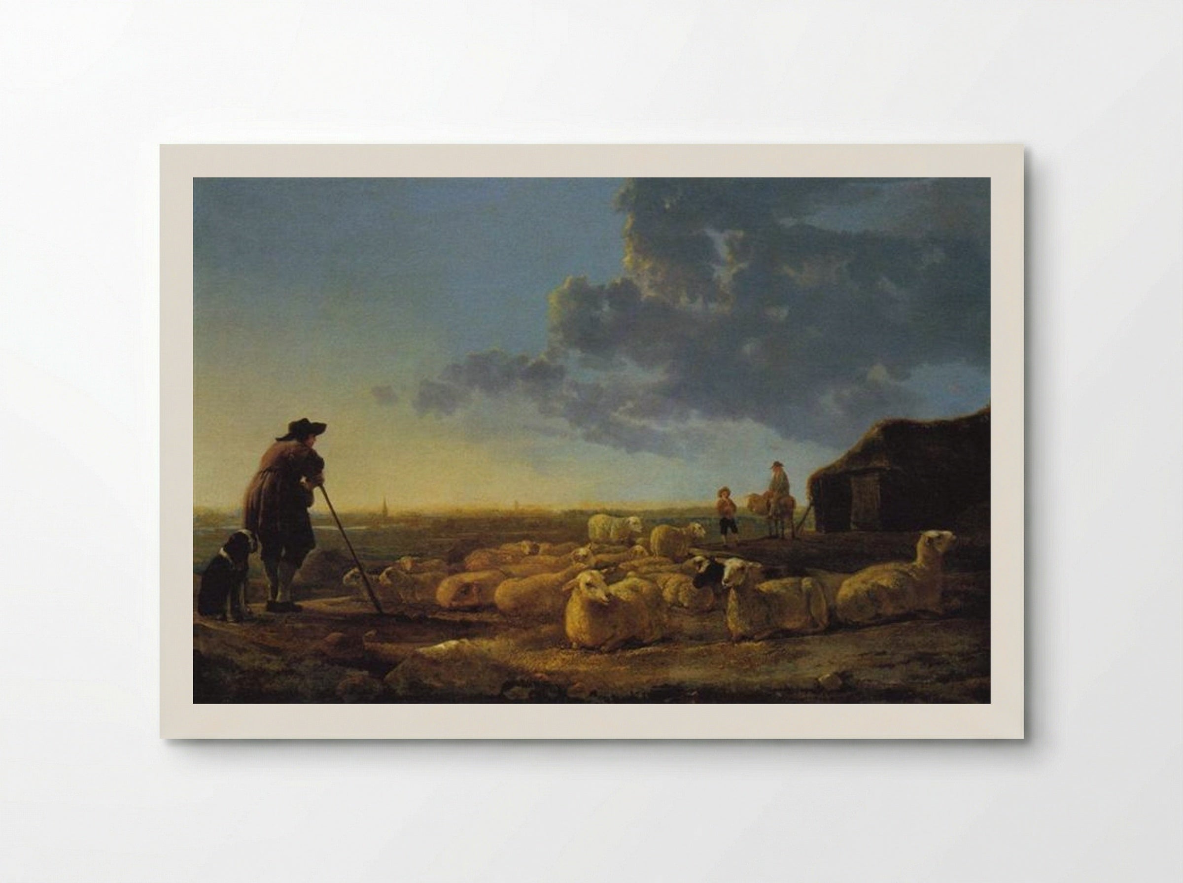 Flock of Sheep at Pasture - Aelbert Cuyp - Poster